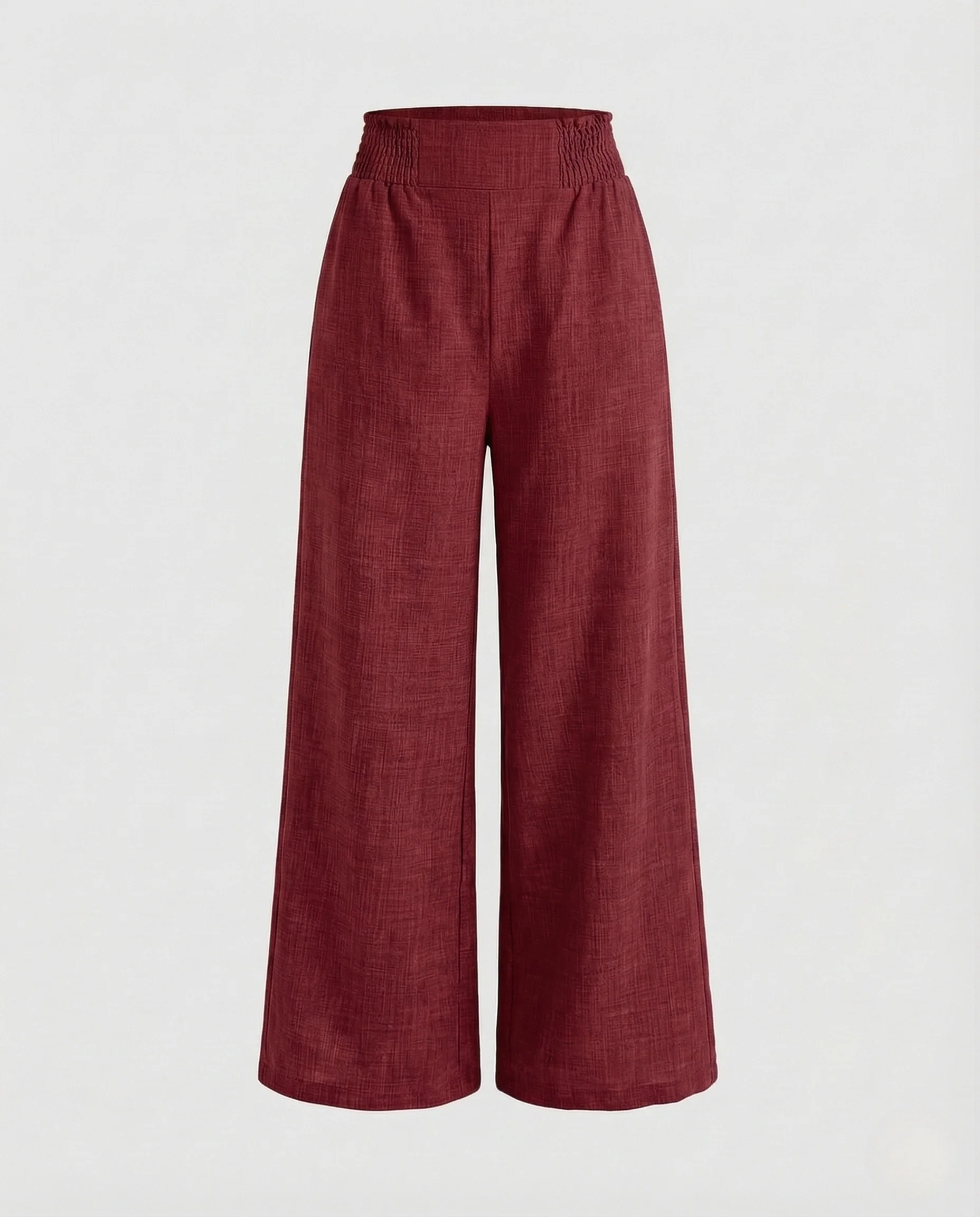 Damen Leinenhose High Waist Bügelfalte - Image 6