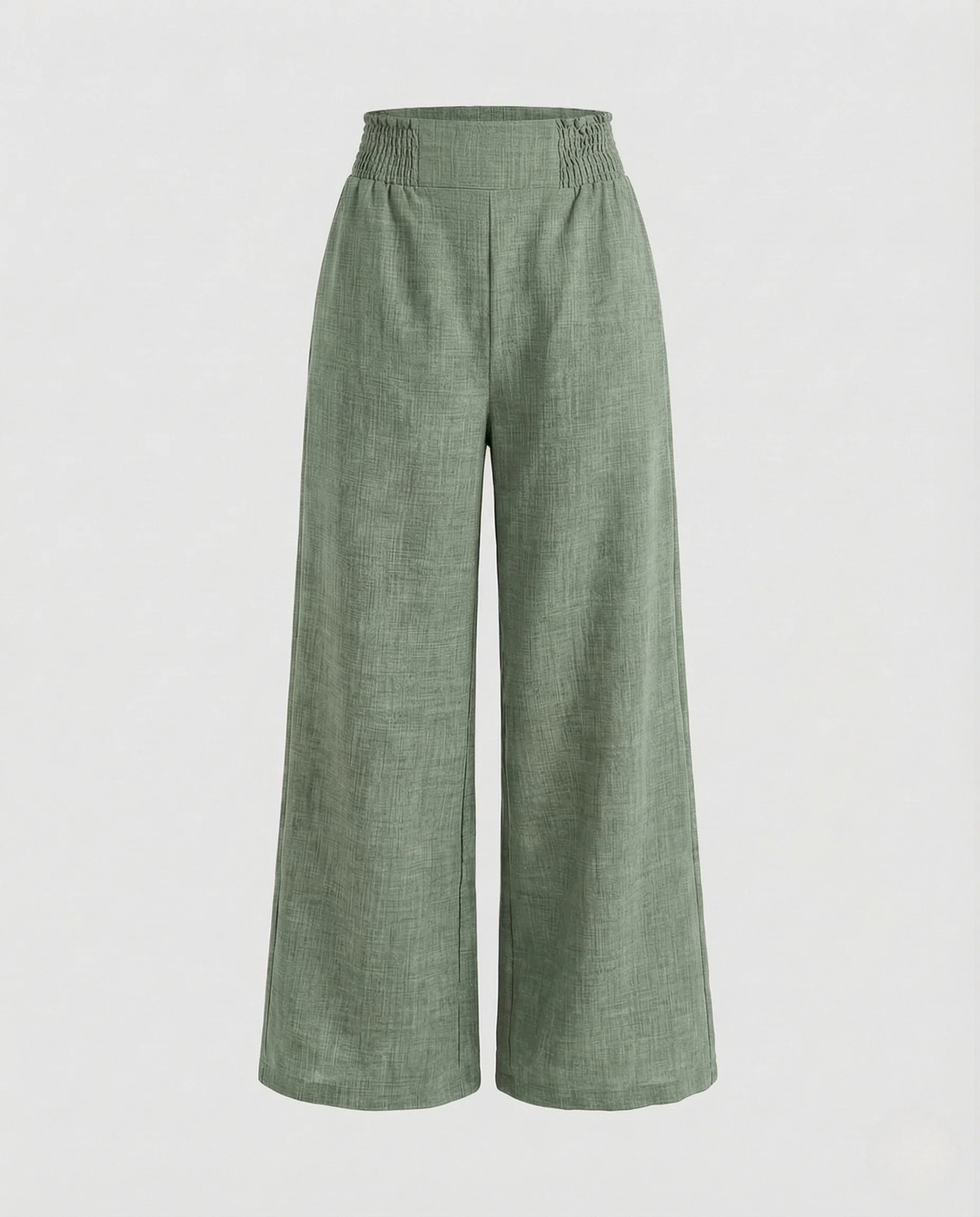 Damen Leinenhose High Waist Bügelfalte - Image 7