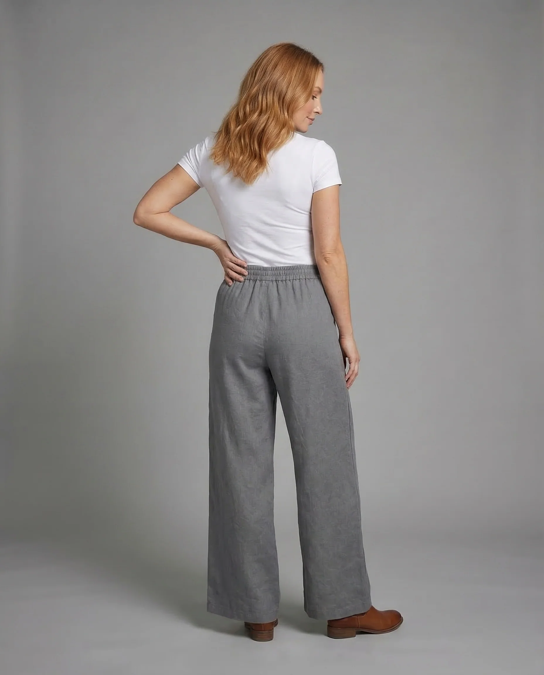 Damen Leinenhose Tunnelzug - Image 3