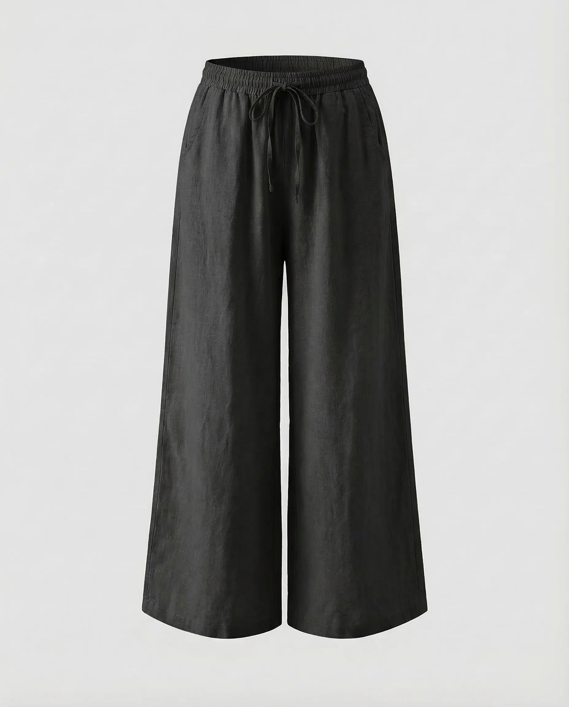 Damen Leinenhose Weit Tunnelzug - Image 9