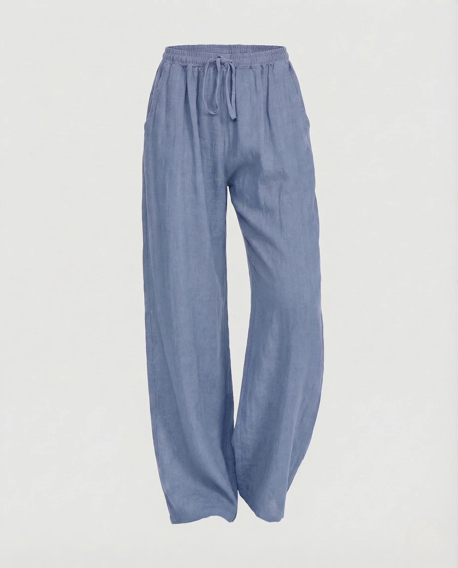 Damen Leinen Hose Kordelzug - Image 12