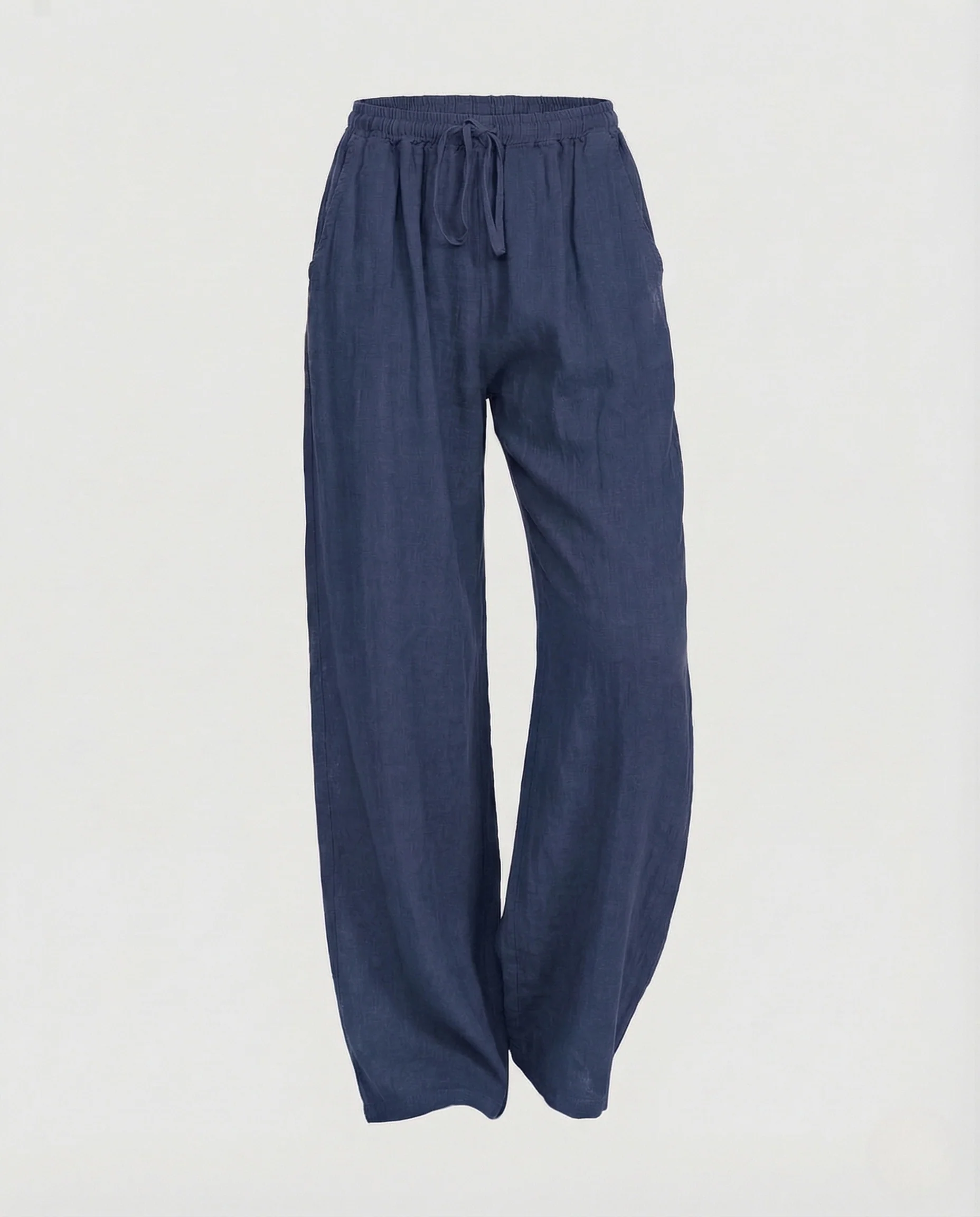 Damen Leinen Hose Kordelzug - Image 15