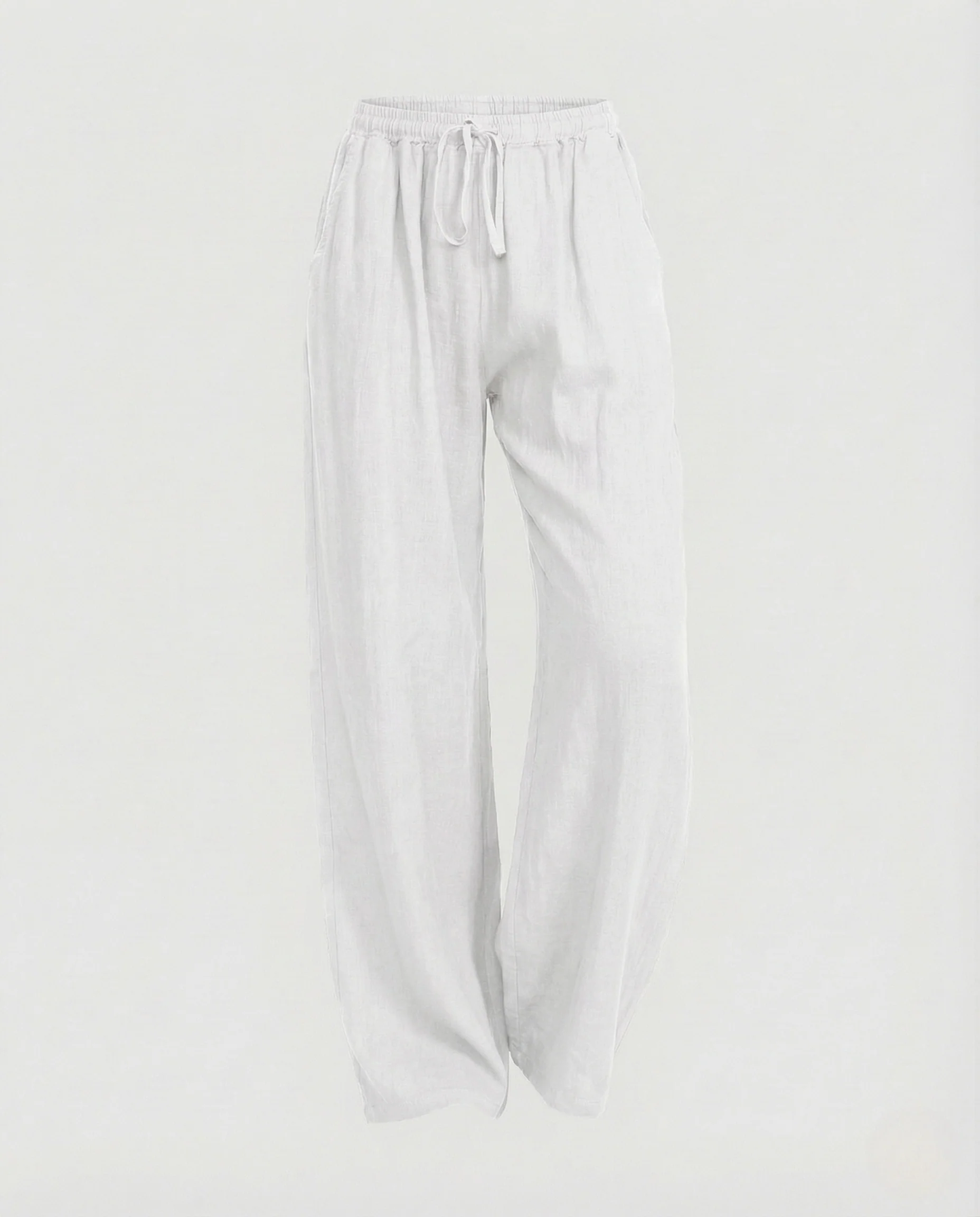 Damen Leinen Hose Kordelzug - Image 6