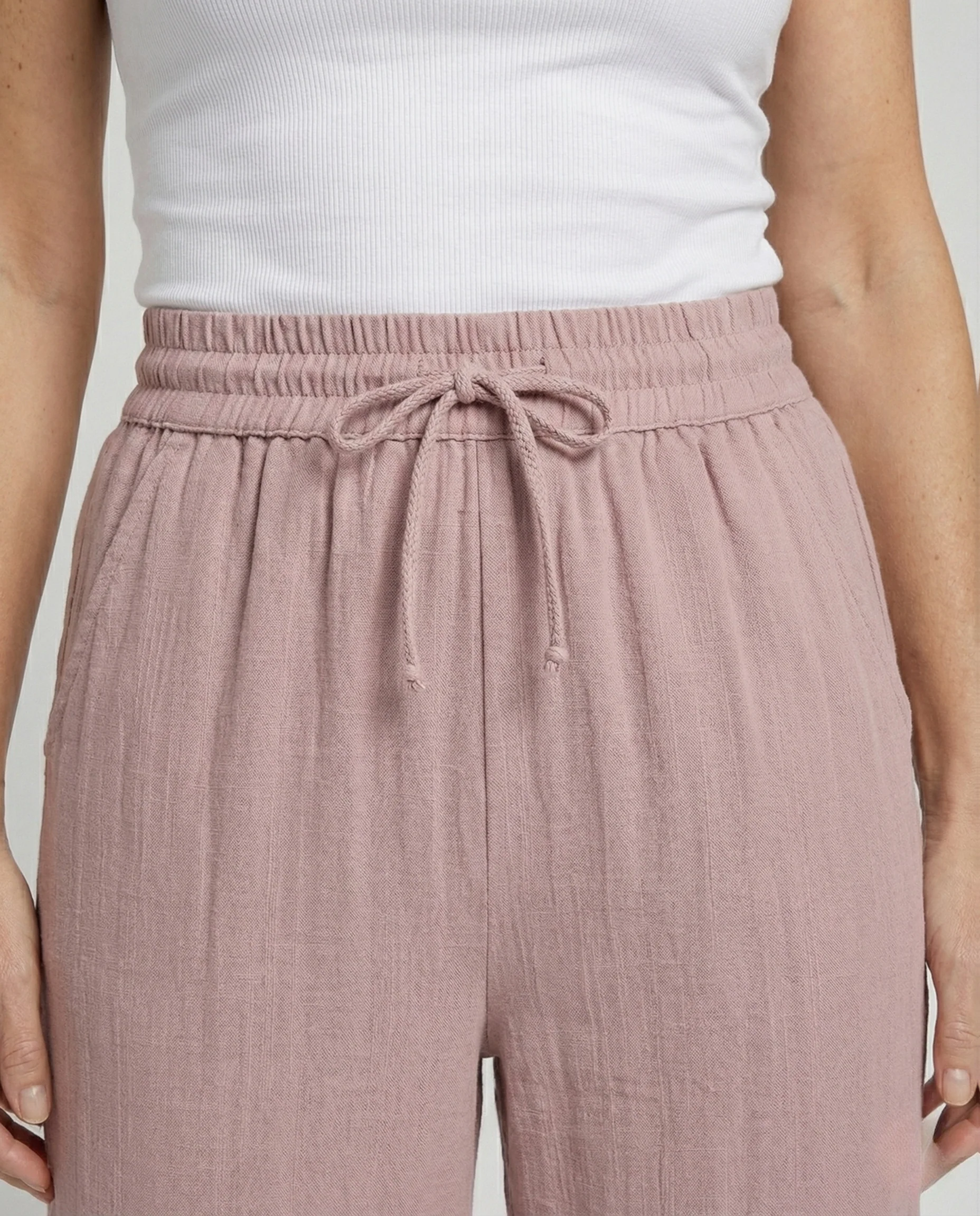 Freizeitkleidung Damen Leinenhose Weit - Image 3