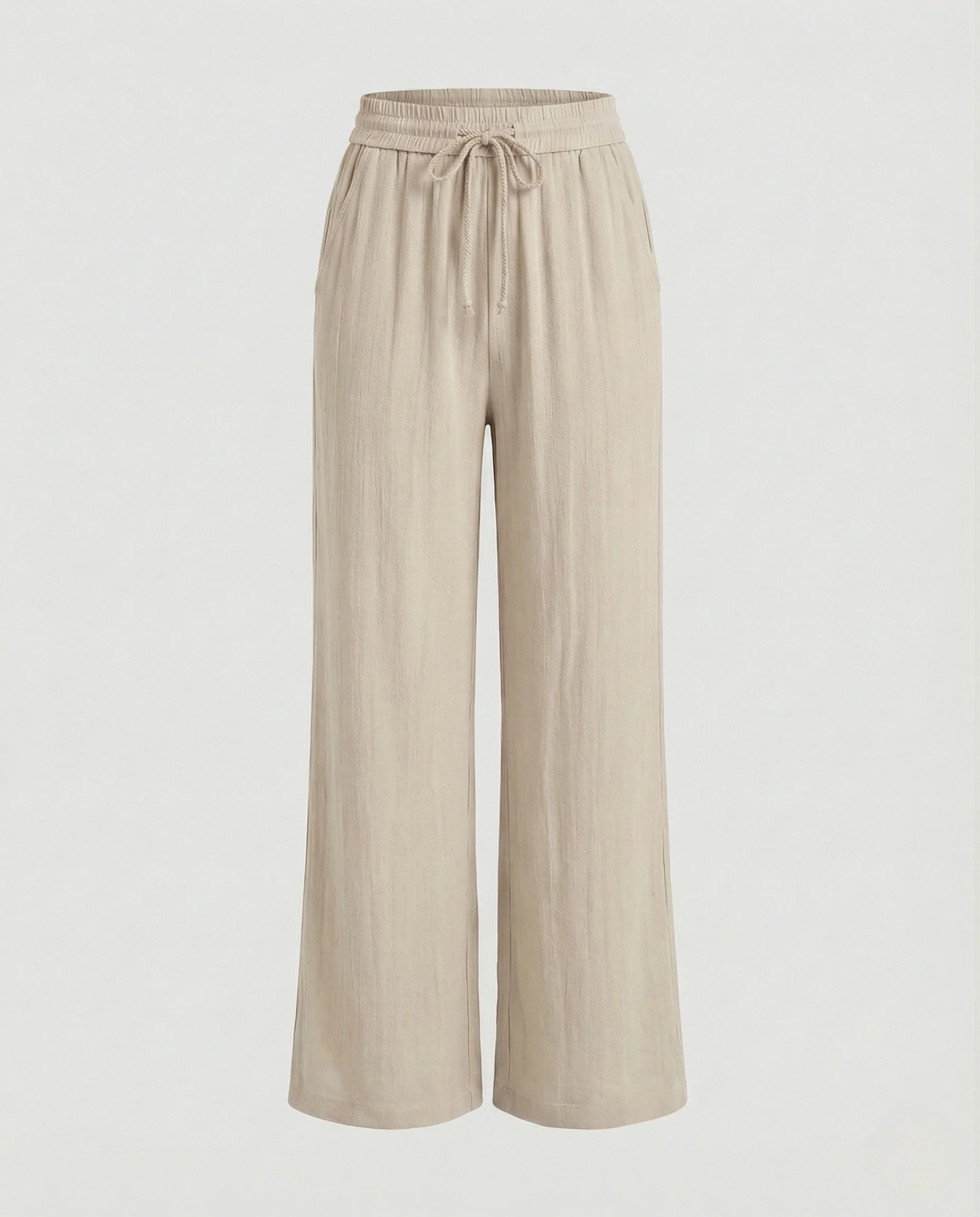 Freizeitkleidung Damen Leinenhose Weit - Image 5
