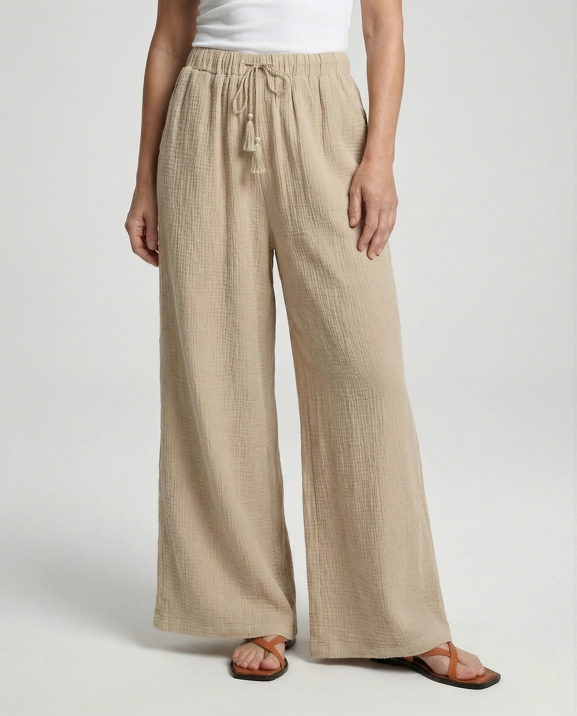 Freizeitkleidung Damen Musselin Hose - Image 2