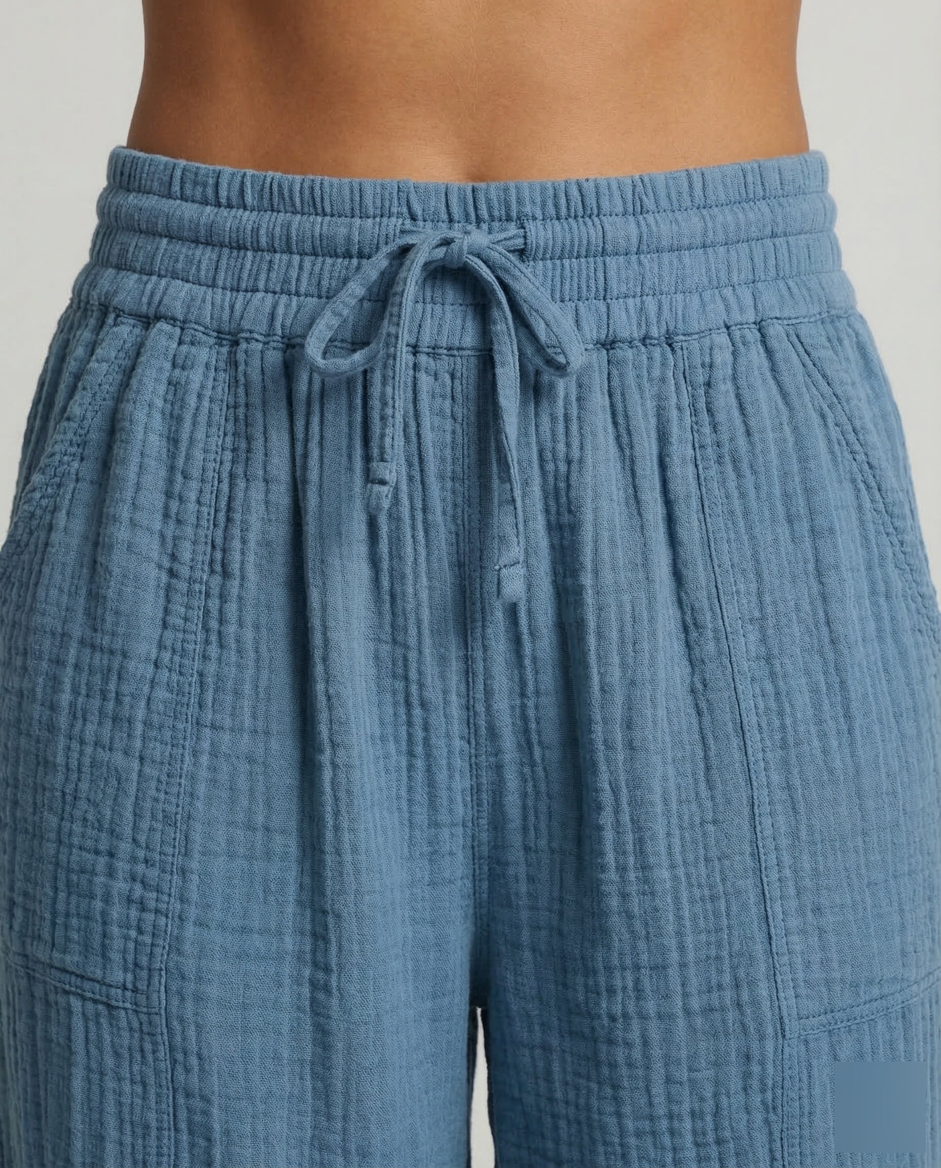 Damen Musselin Hose Weit - Image 3