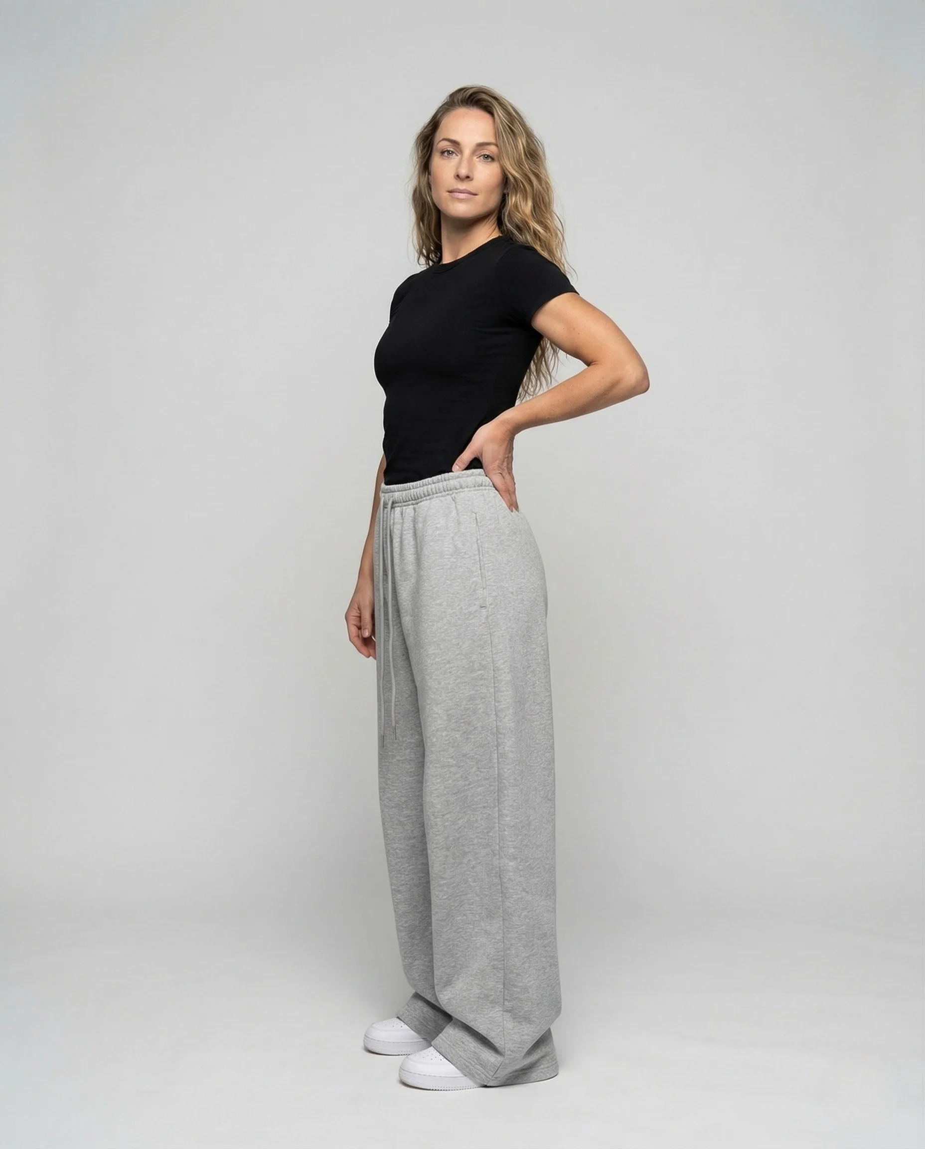 Damen Jogginghose Oversize Tiefschritt