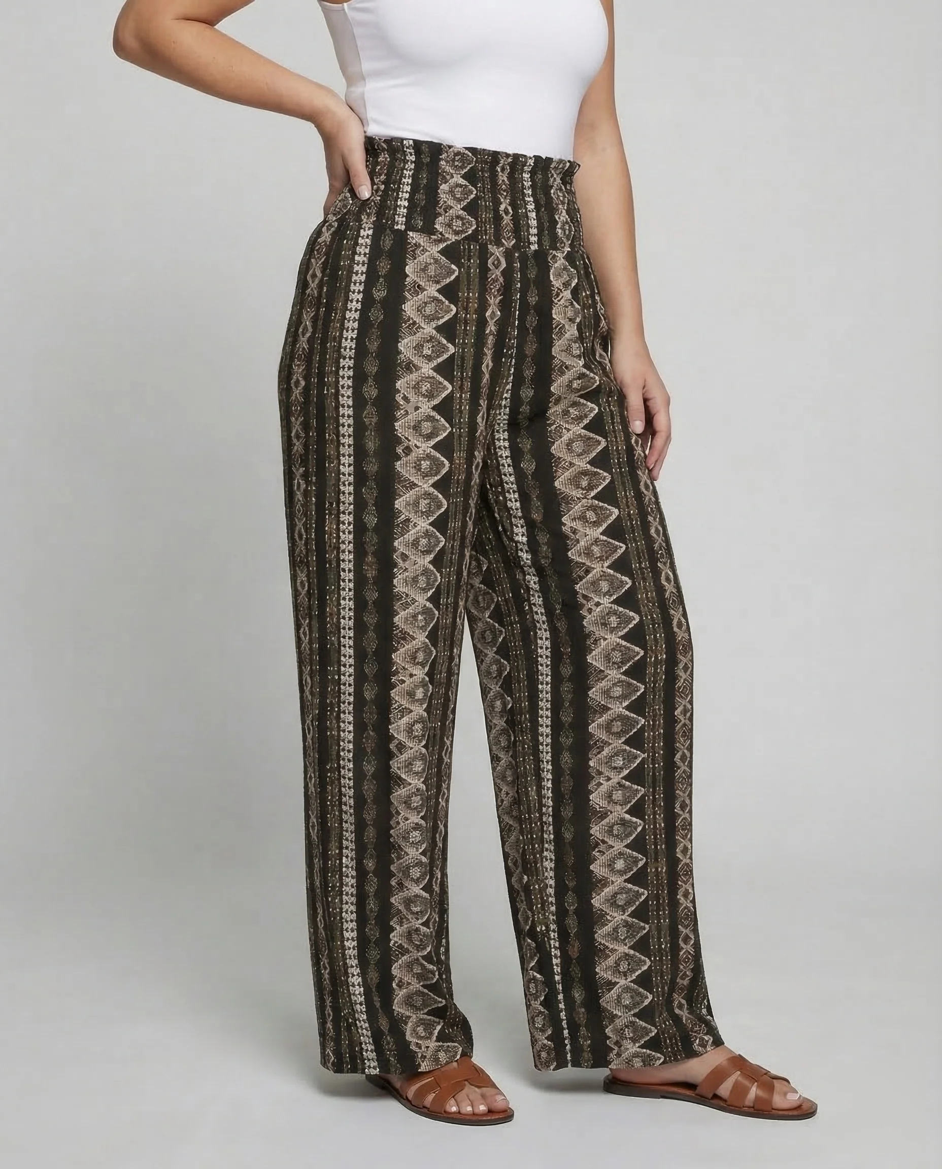 Damen Palazzo Hose Weit - Image 2