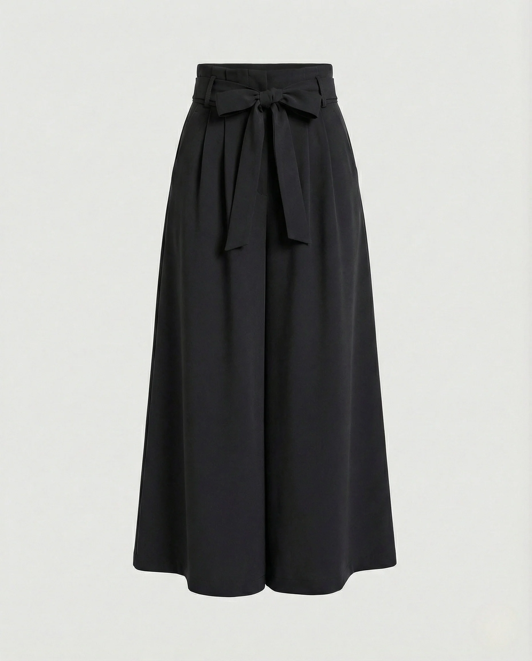 Palazzohose Damen High Waist Gürtel - Image 12