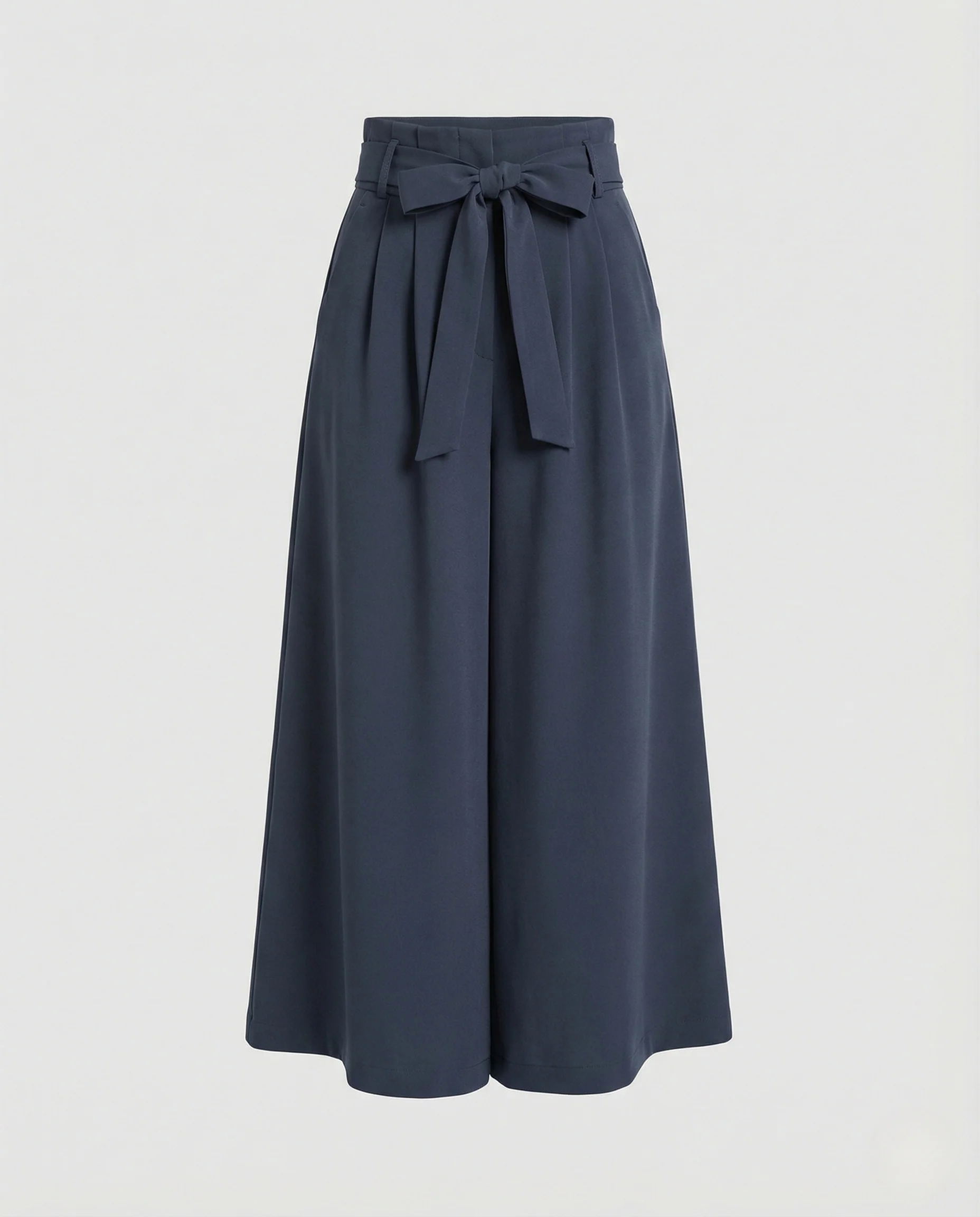Palazzohose Damen High Waist Gürtel - Image 5