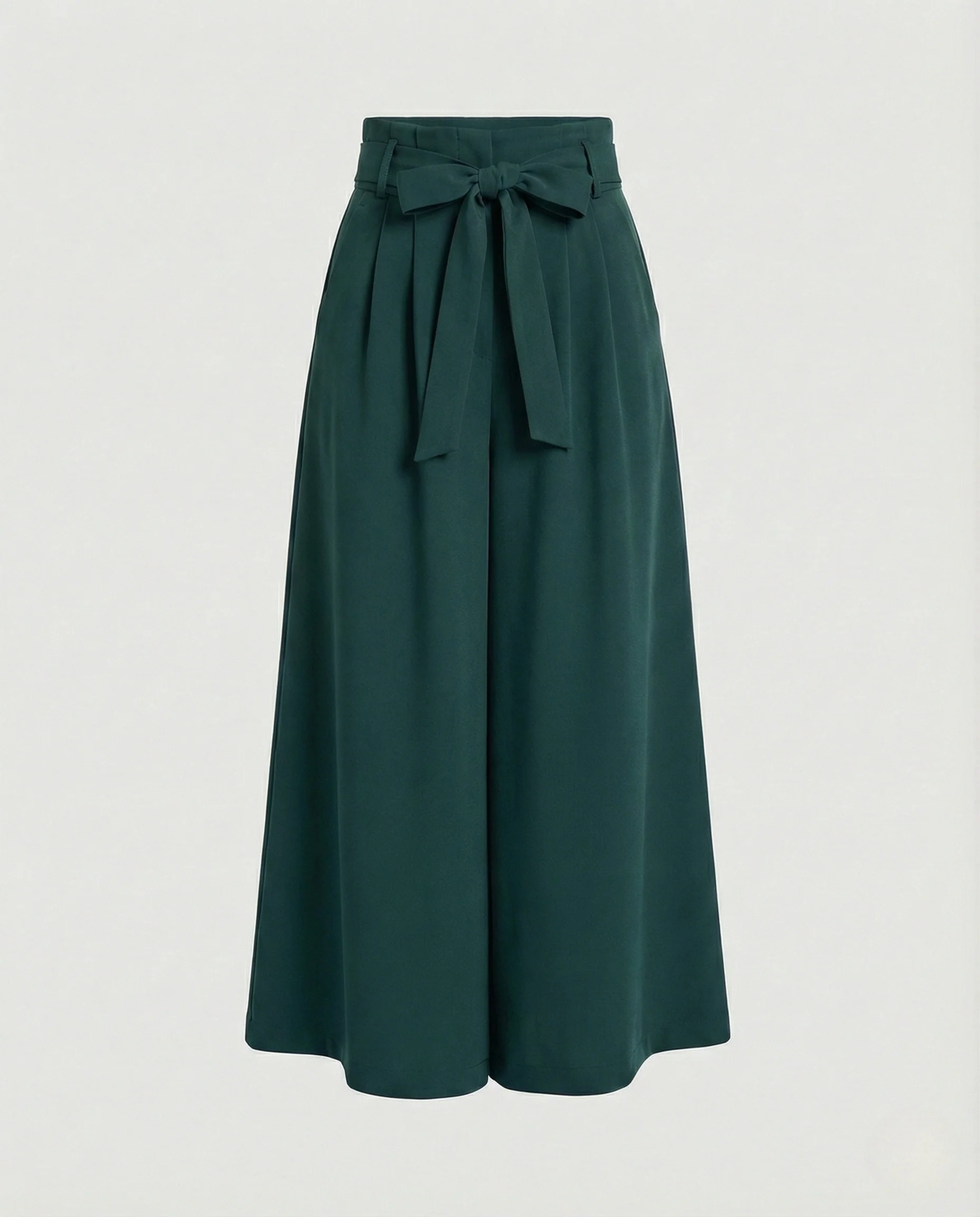 Palazzohose Damen High Waist Gürtel - Image 7