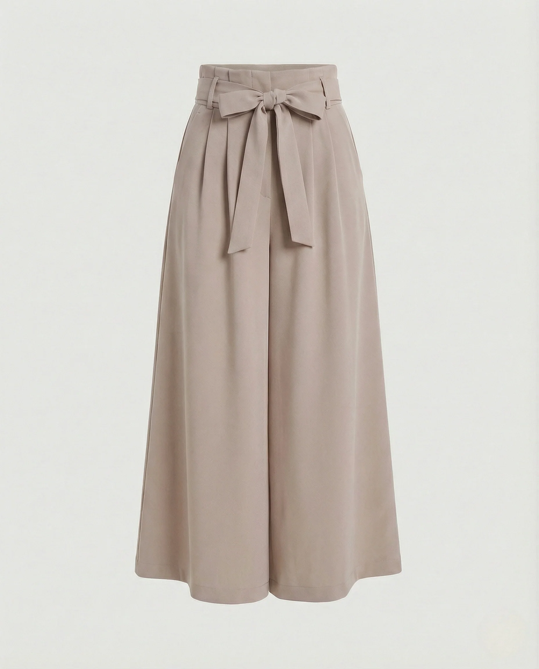 Palazzohose Damen High Waist Gürtel - Image 8