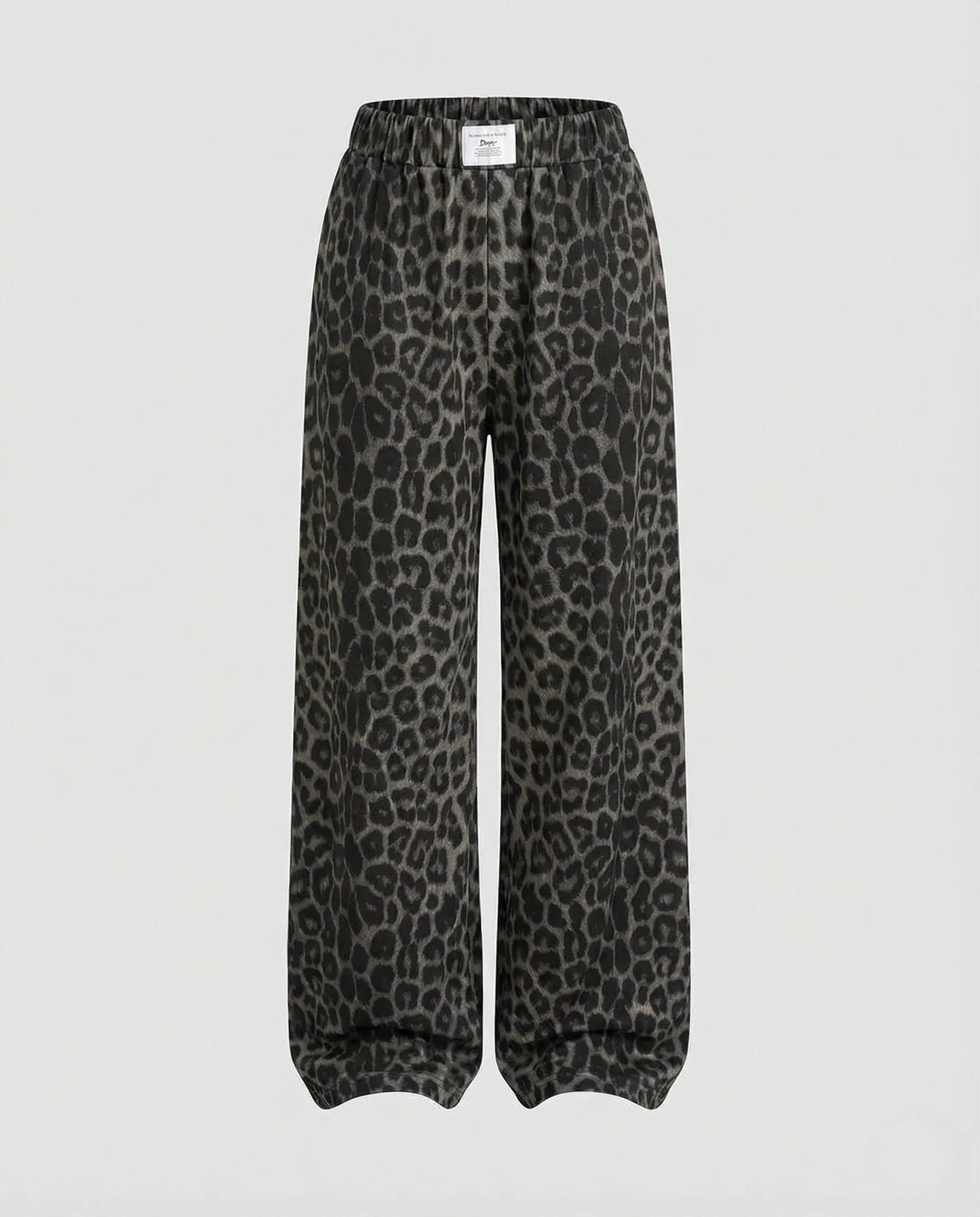 Damen Palazzo Hose Satin Animal Print - Image 5