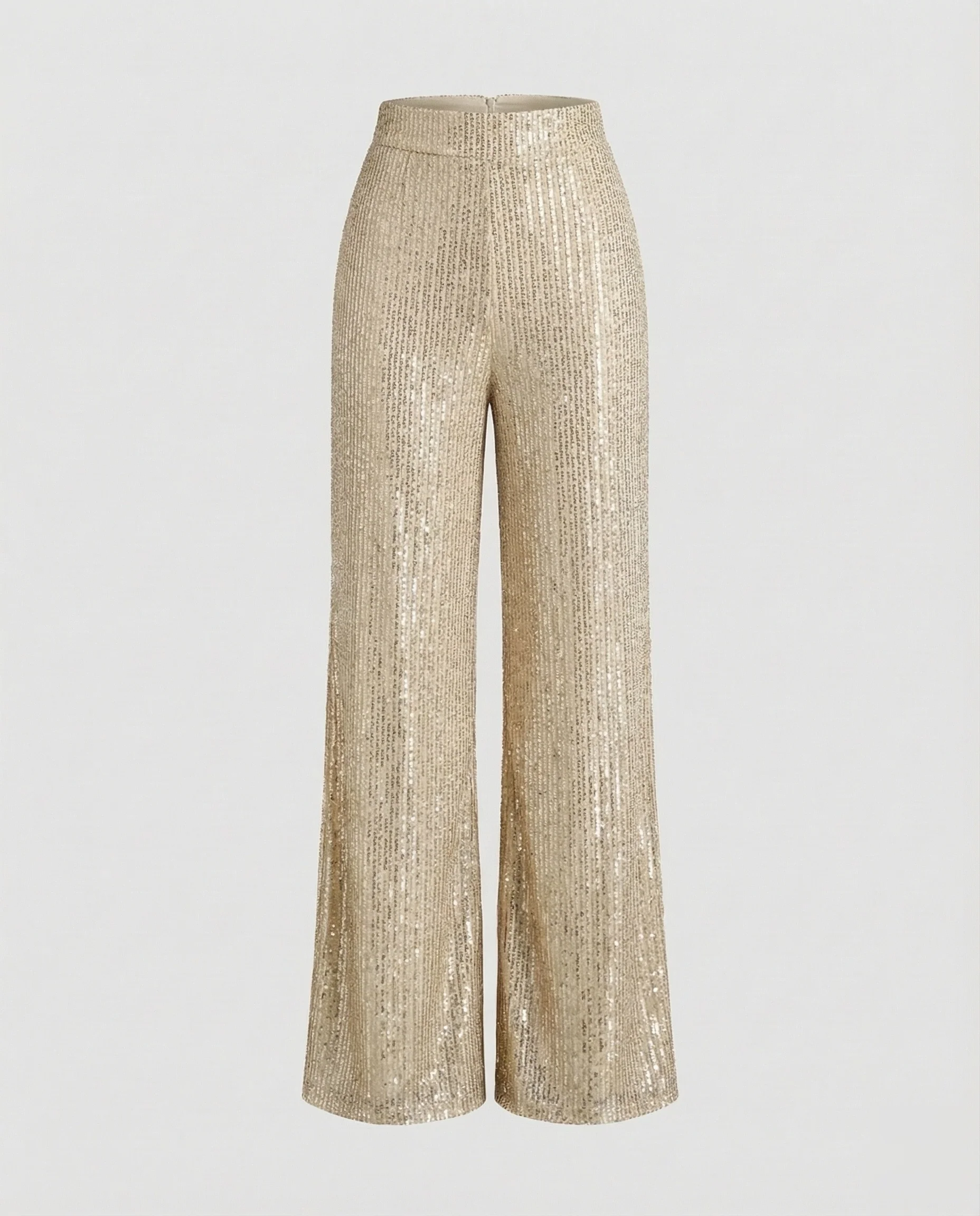 Damen Pailletten Plissee Hose - Image 14