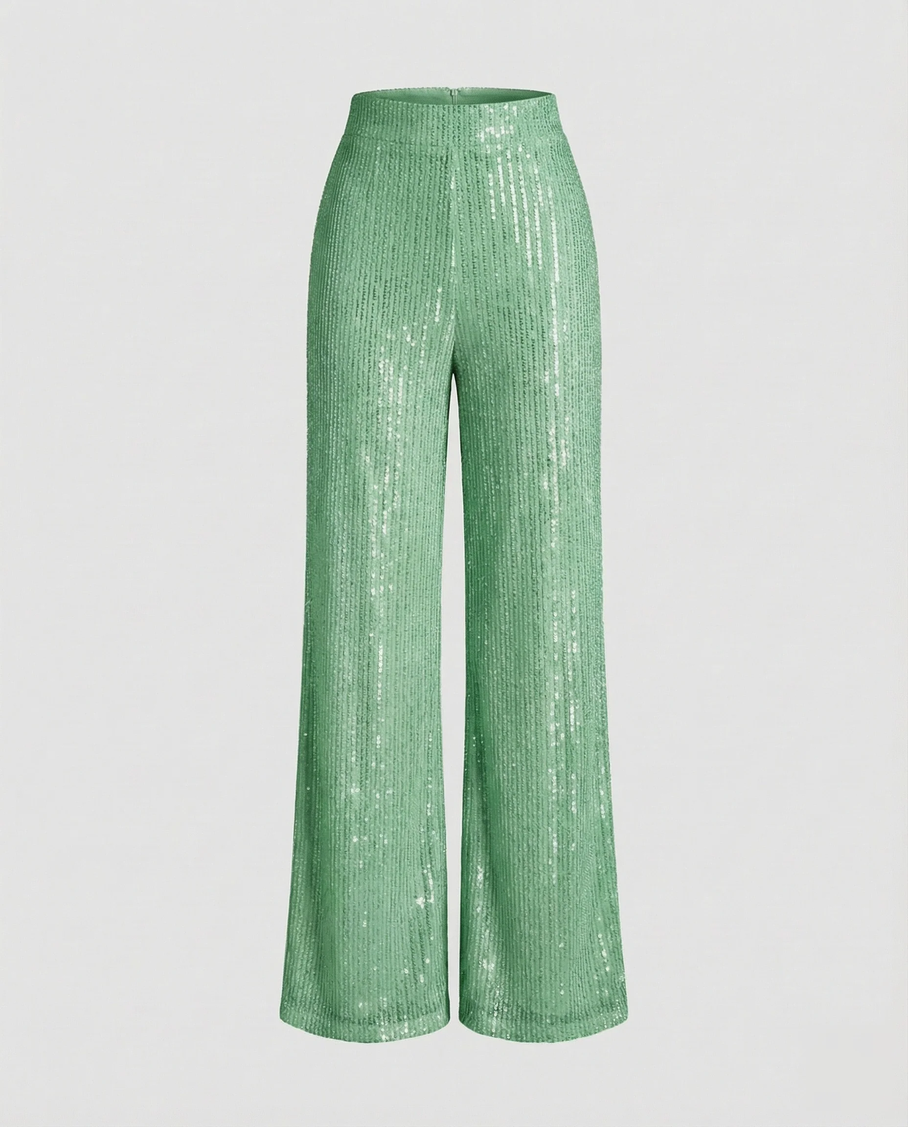 Damen Pailletten Plissee Hose - Image 6
