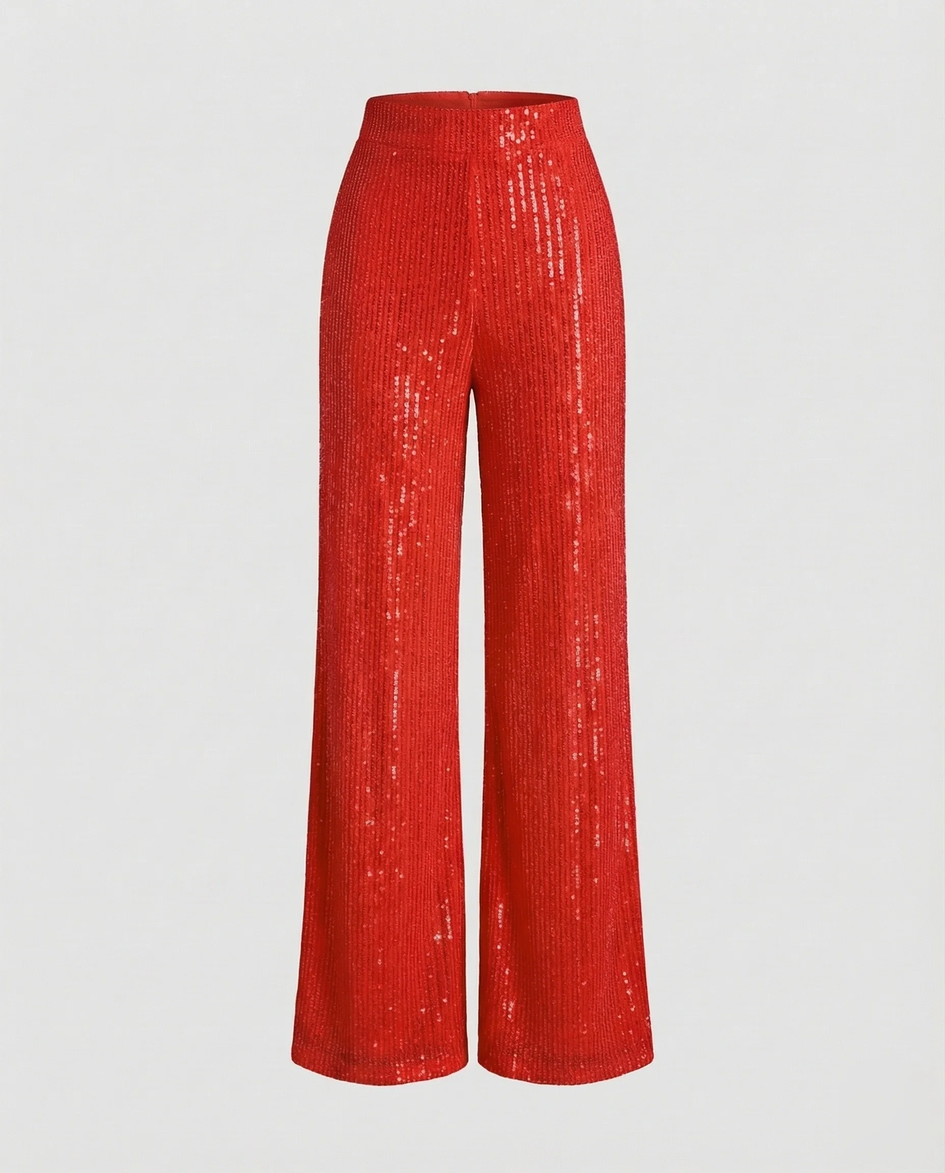 Damen Pailletten Plissee Hose - Image 9