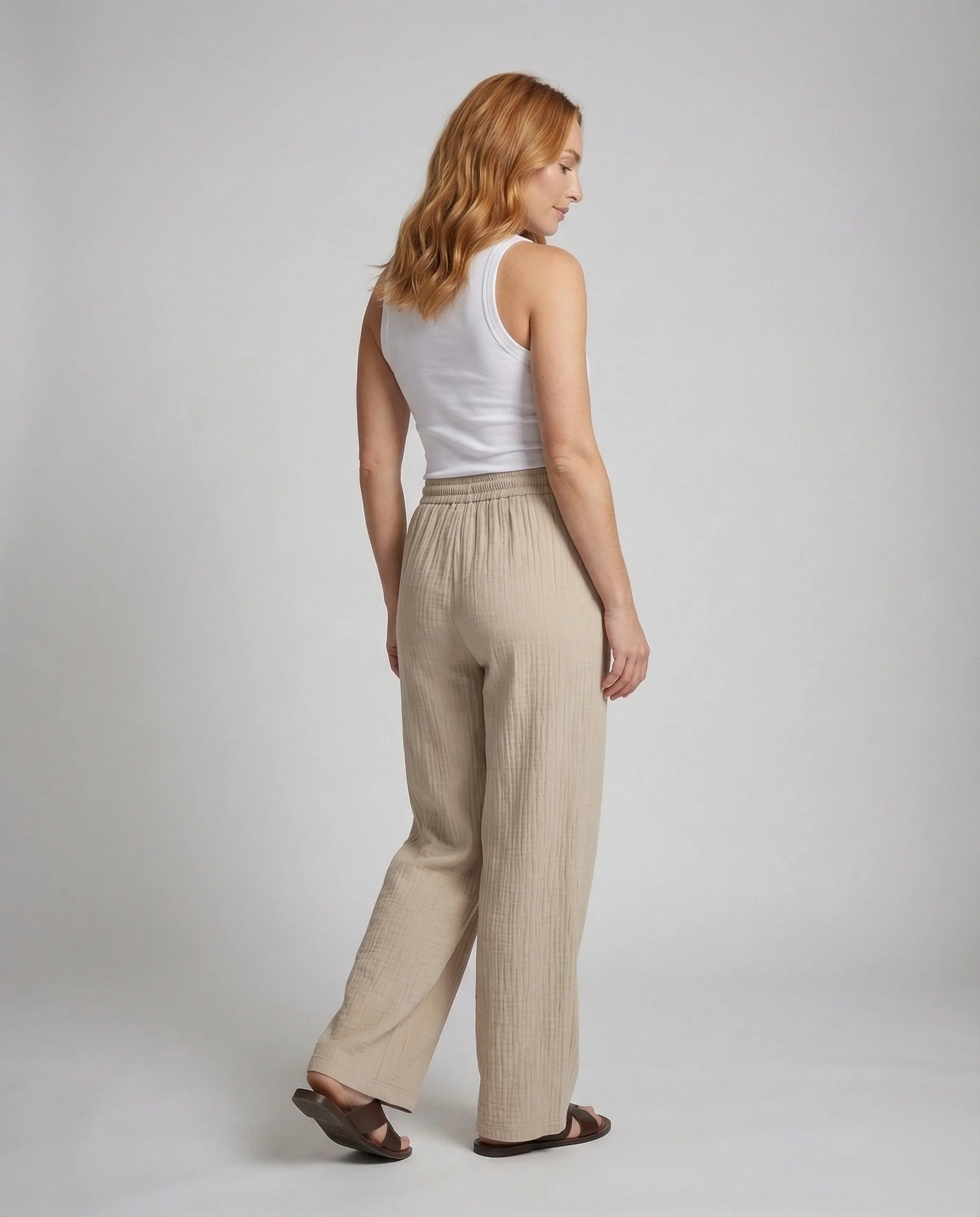 Damen Palazzo Hose Plissee - Image 2