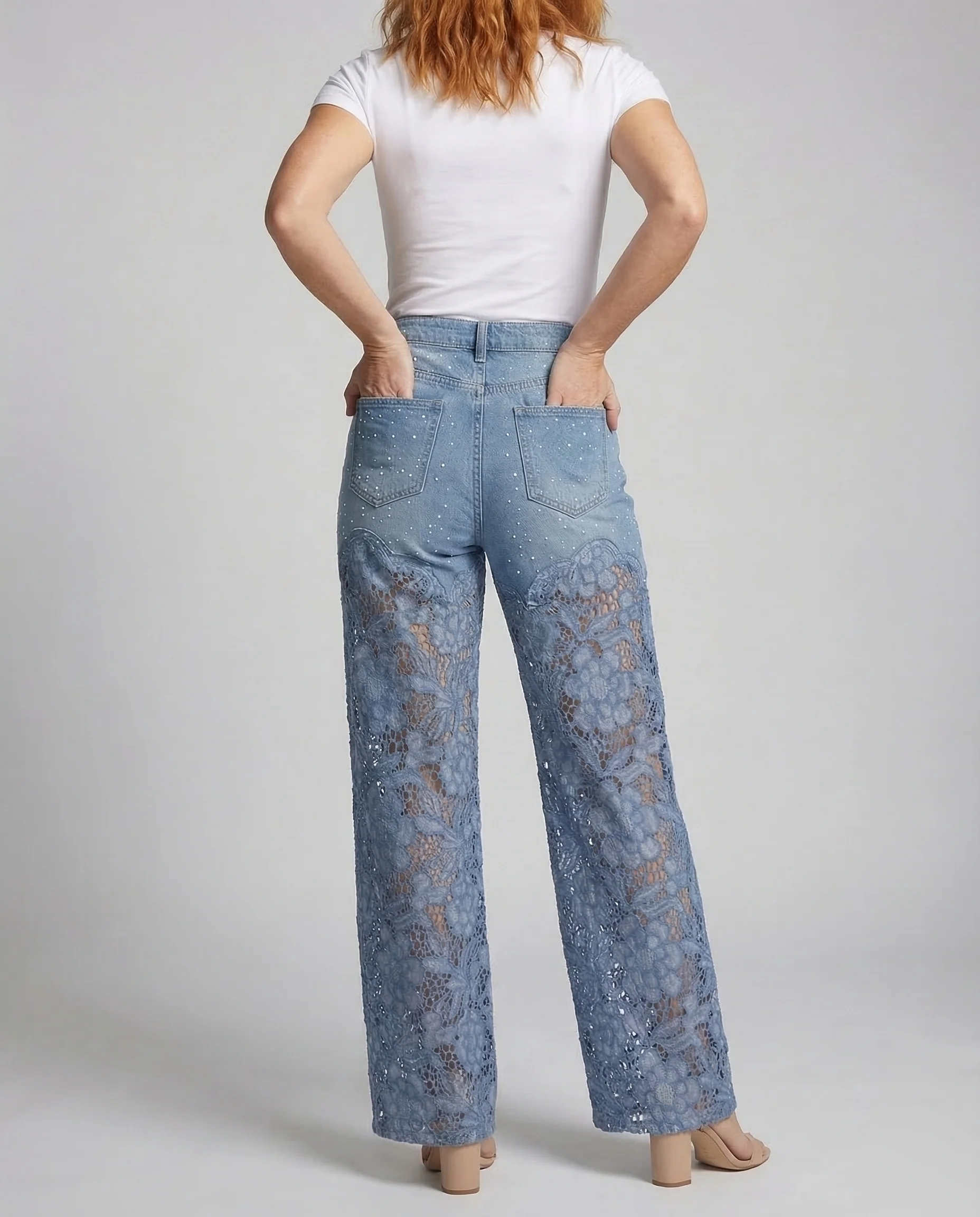 Damen Flared Hose High Waist - Image 2
