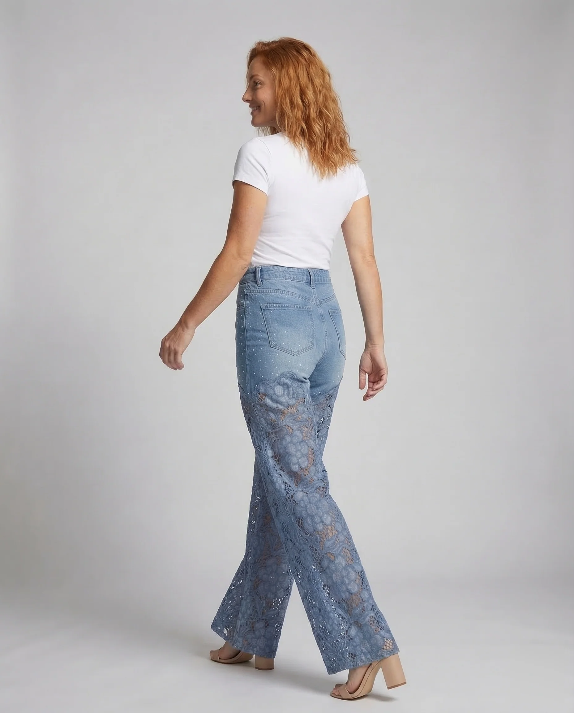 Damen Flared Hose High Waist - Image 4