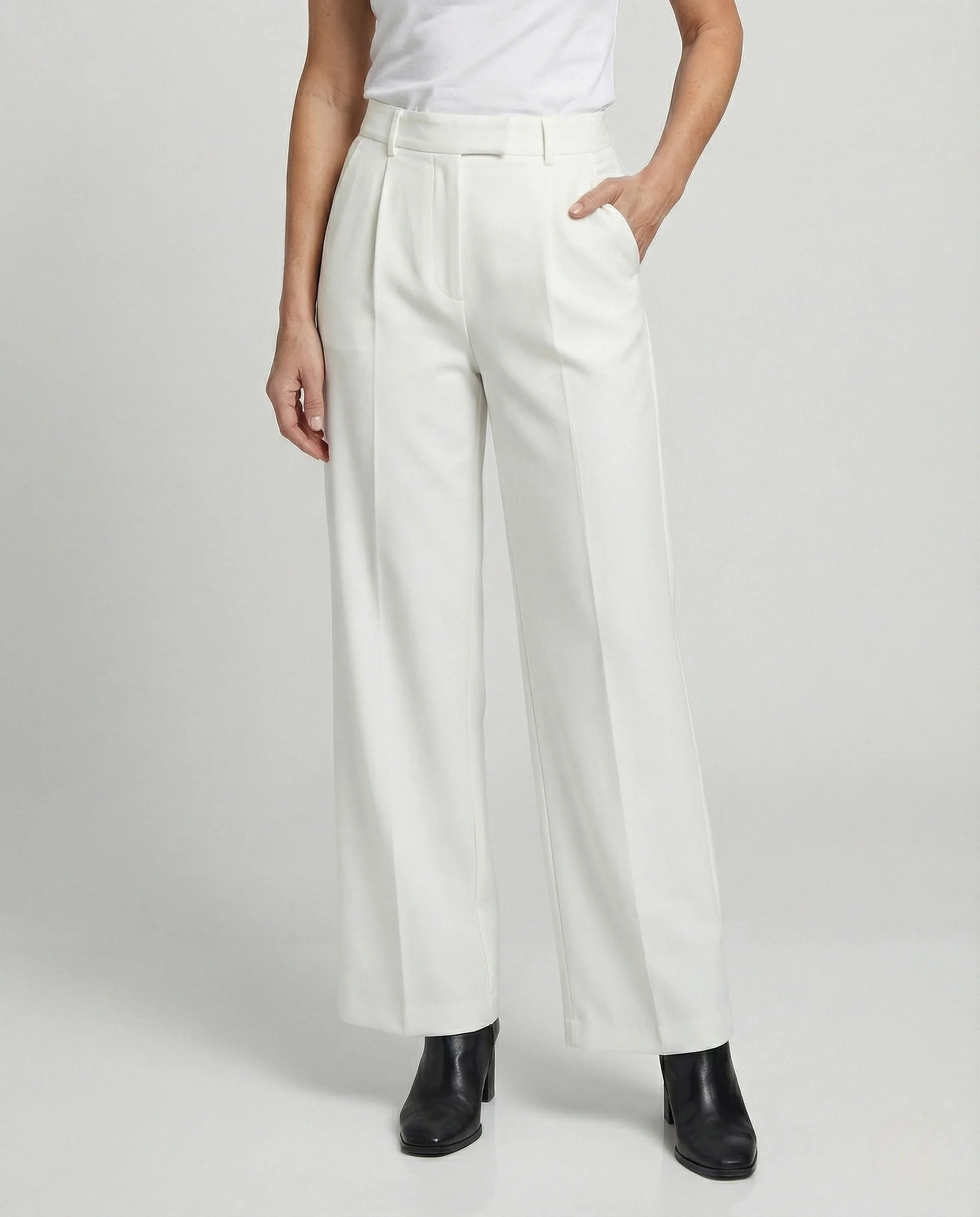 Freizeitkleidung Damen Stoffhose Weit - Image 2