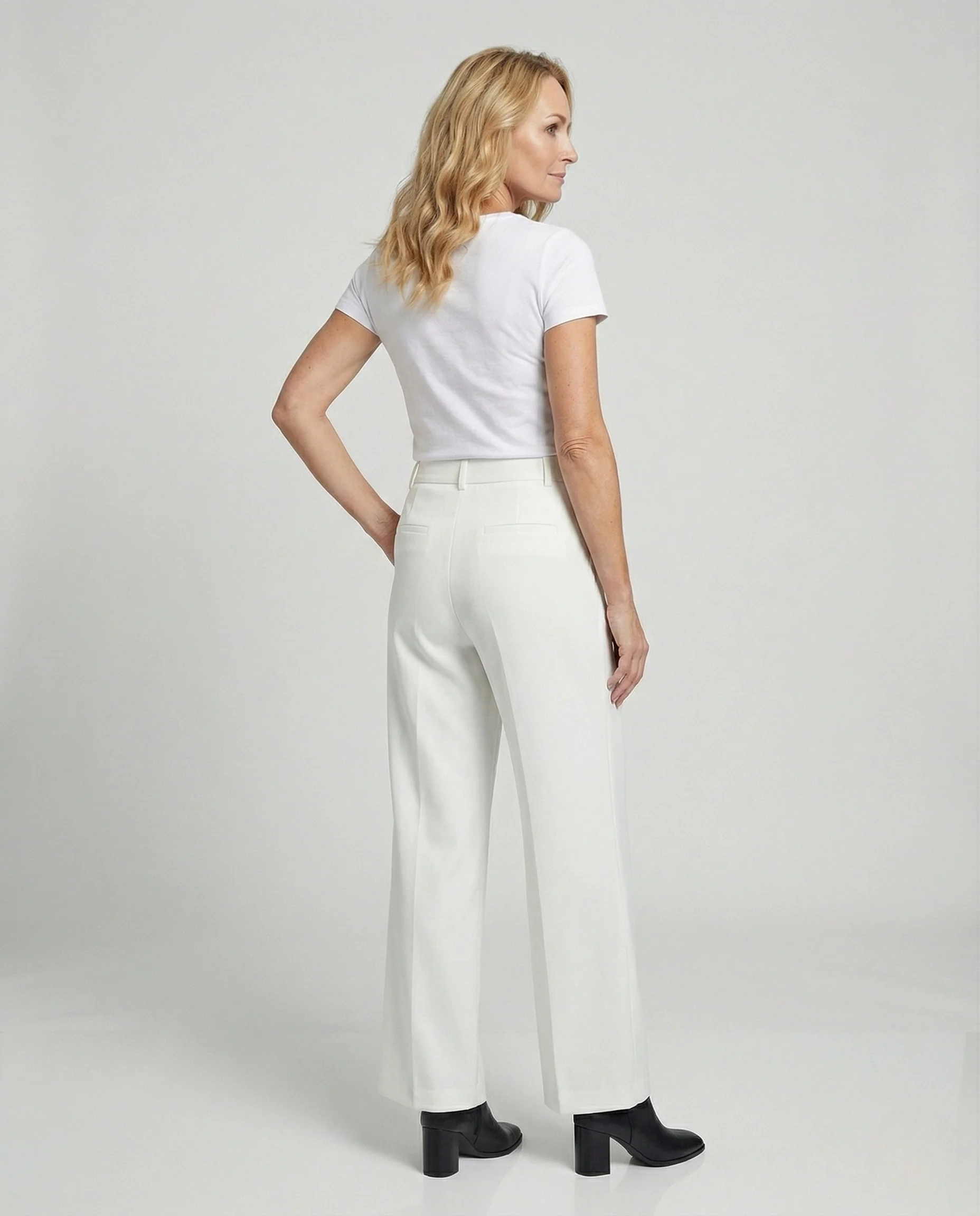 Freizeitkleidung Damen Stoffhose Weit - Image 4