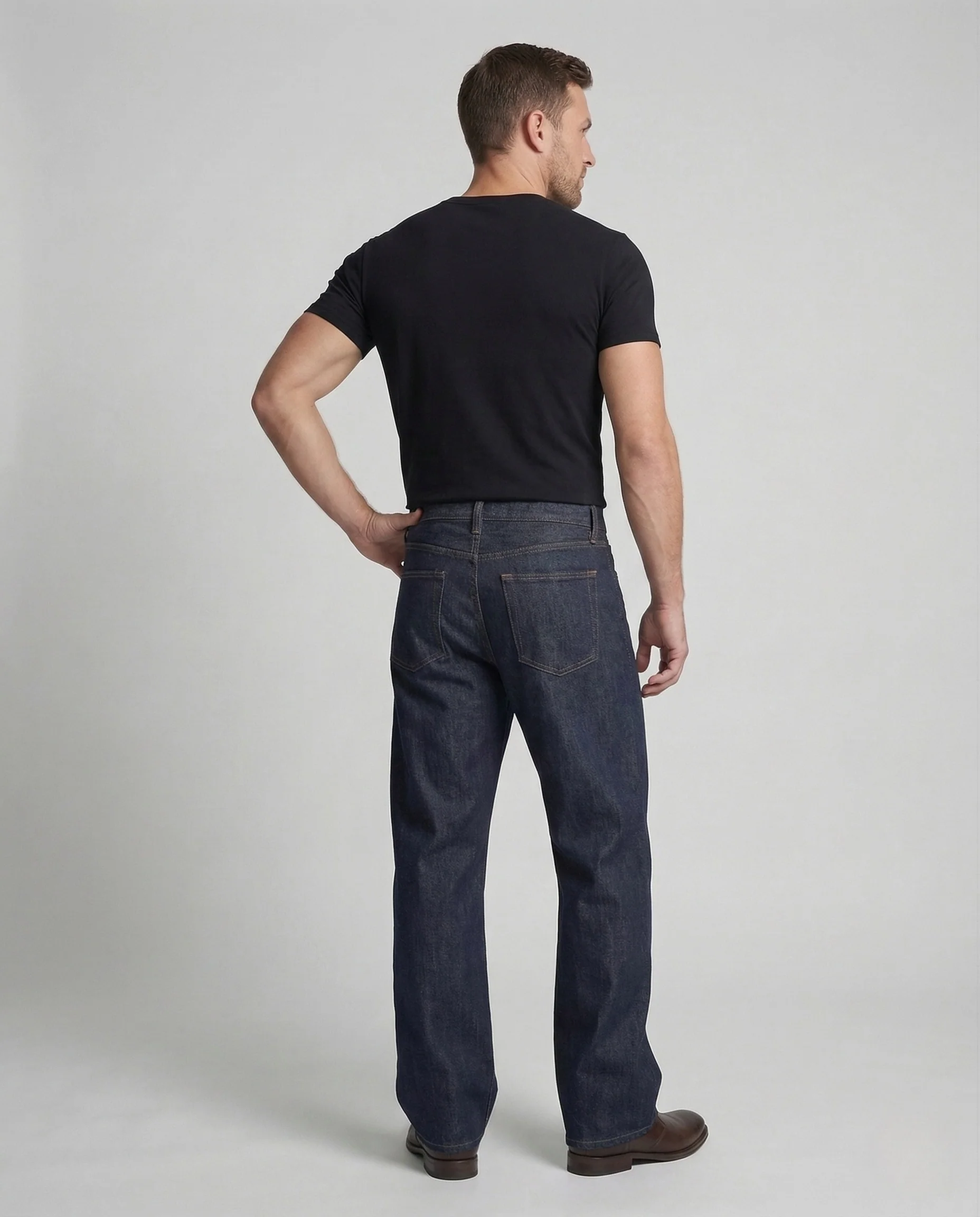 Damen Leinenhose High Waist Knopfleiste - Image 4