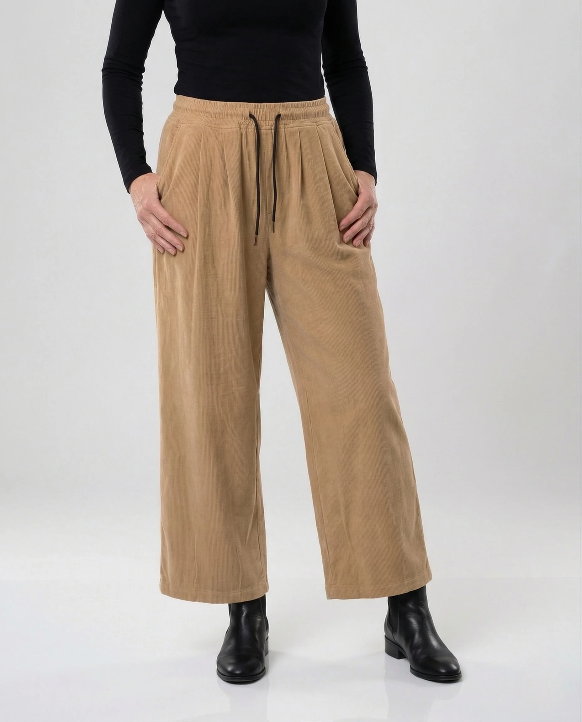 Damen Velours Loungehose Weit - Image 2