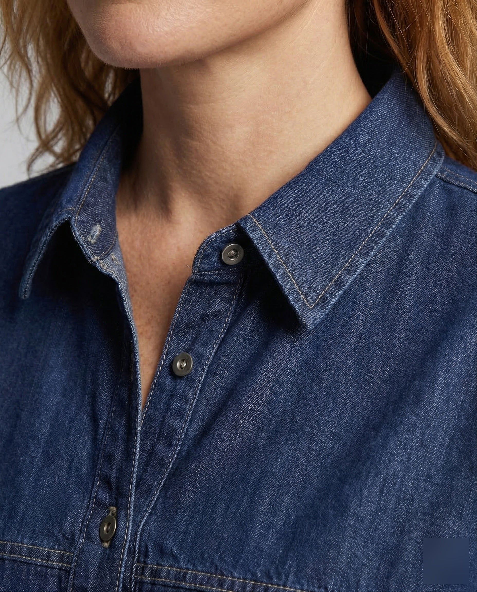 Damen Jeanshemd Oversize - Image 3