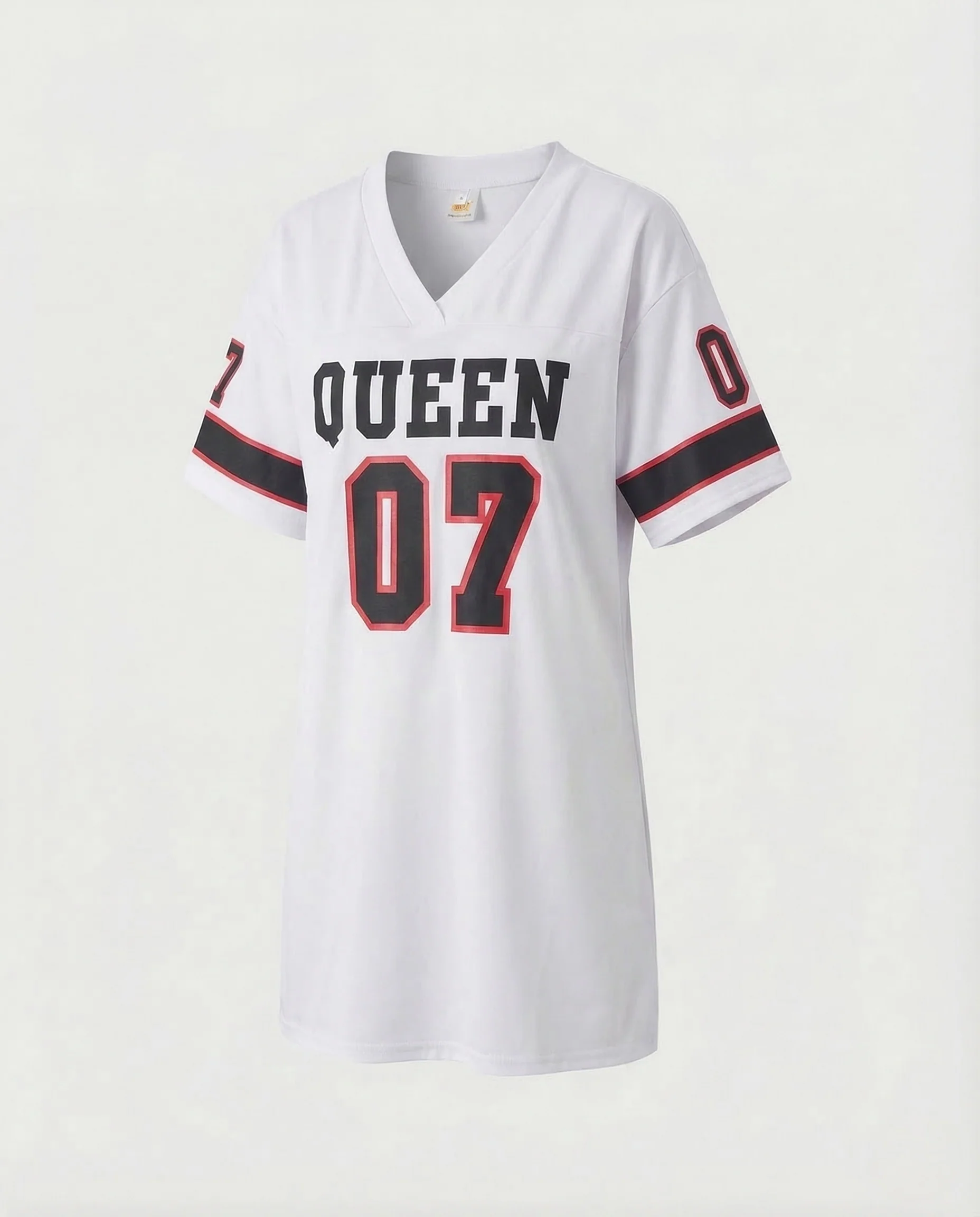 Damen Jersey Minikleid Sport Print - Image 6