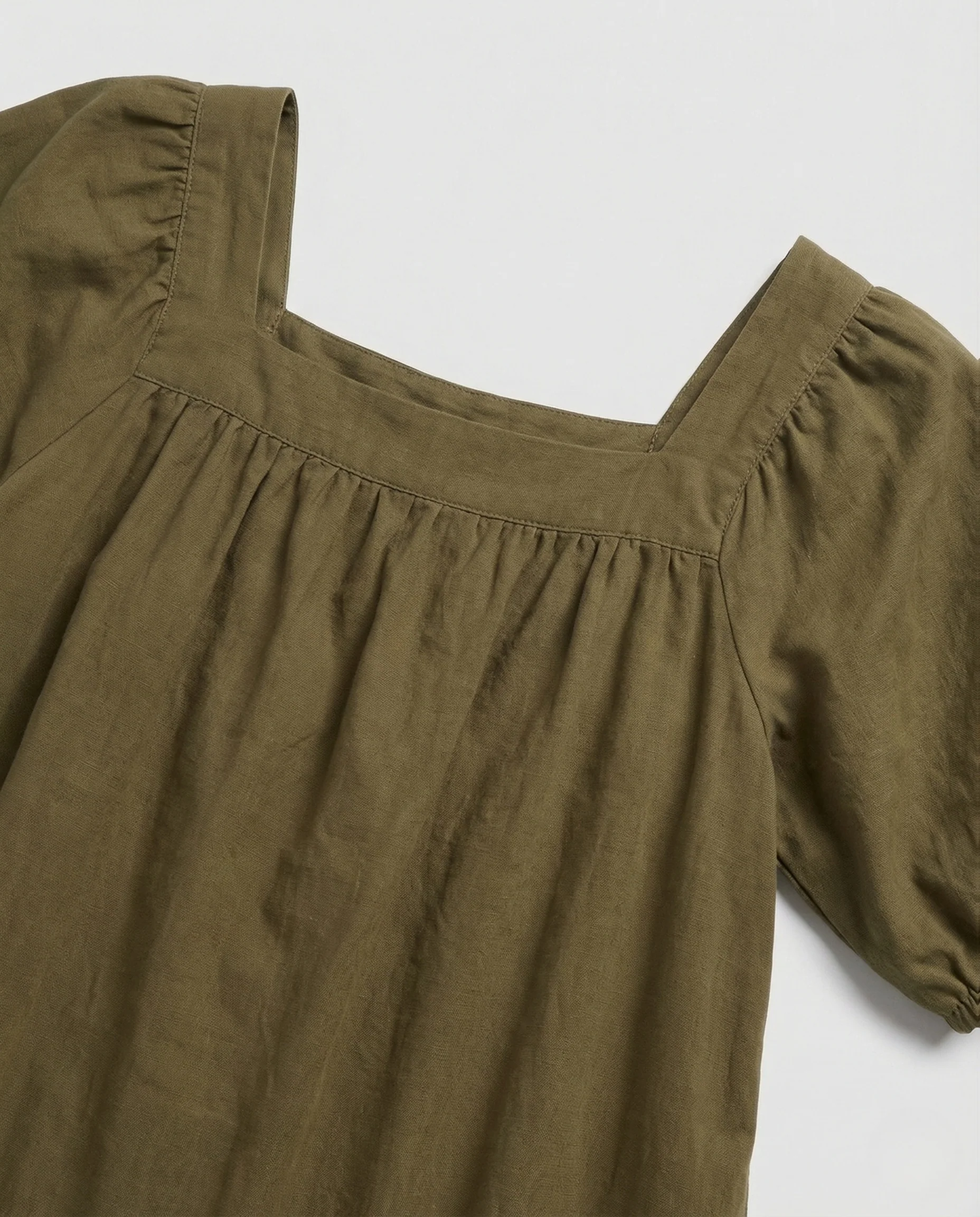 Damen A-Linien Maxikleid mit Puffärmeln - Image 4