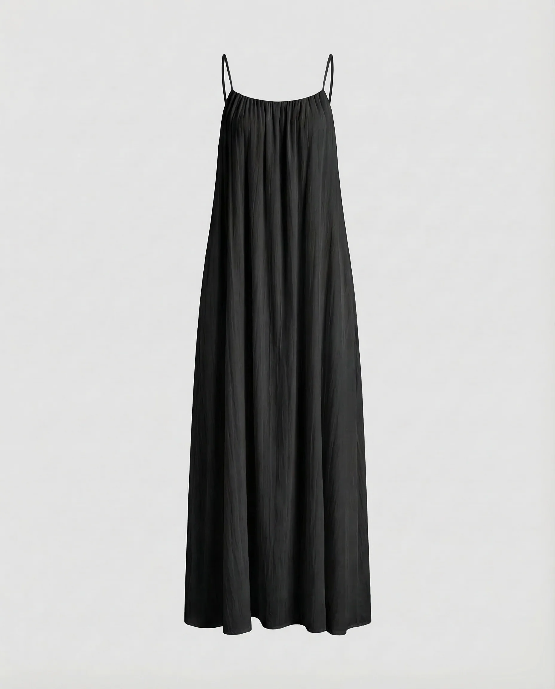 Damen Plissee Maxikleid Spaghettiträger - Image 6