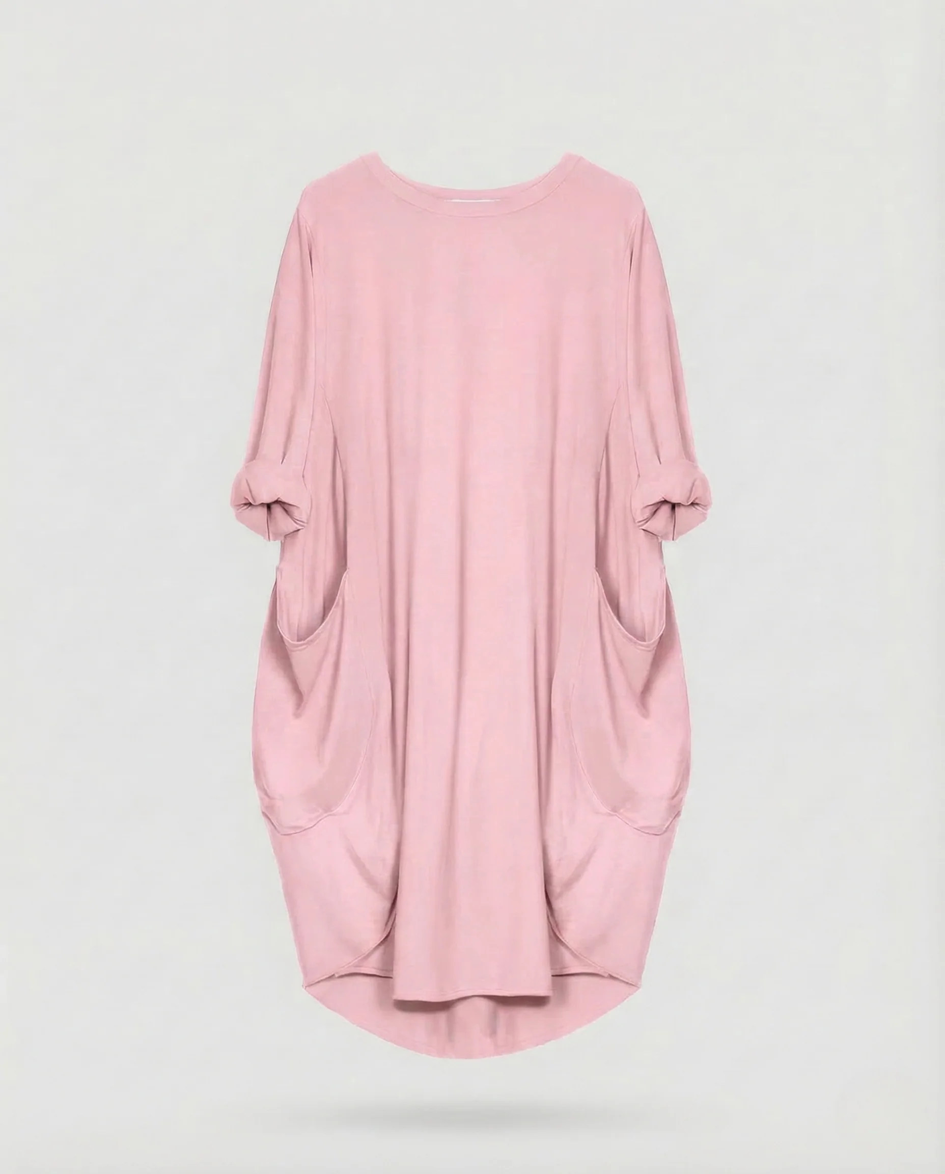 Damen Tunika Kleid Viskose Taschen - Image 10