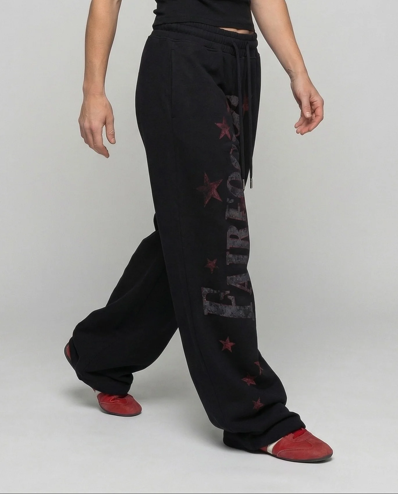 Damen Sweat Hose Weit Tunnelzug - Image 2
