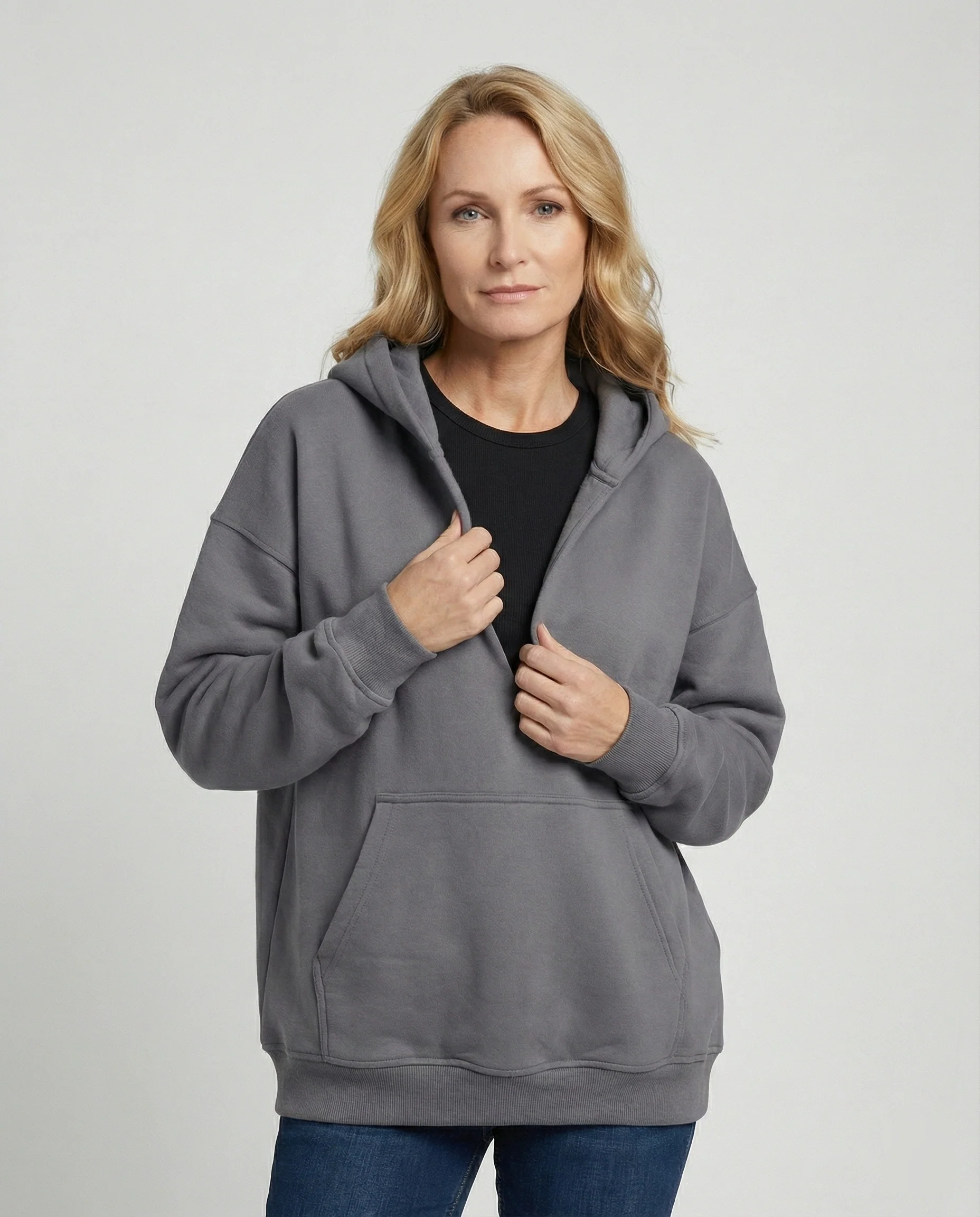 Damen Hoodie oversized Freizeit - Image 6