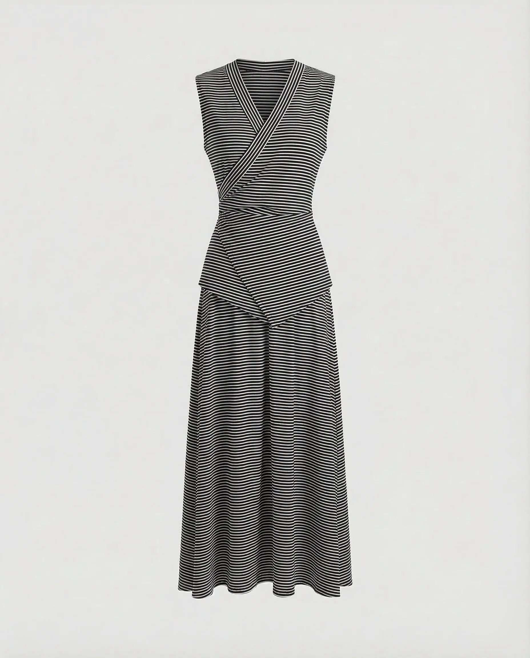 Damen Wickelkleid Maxi Asymmetrisch - Image 18