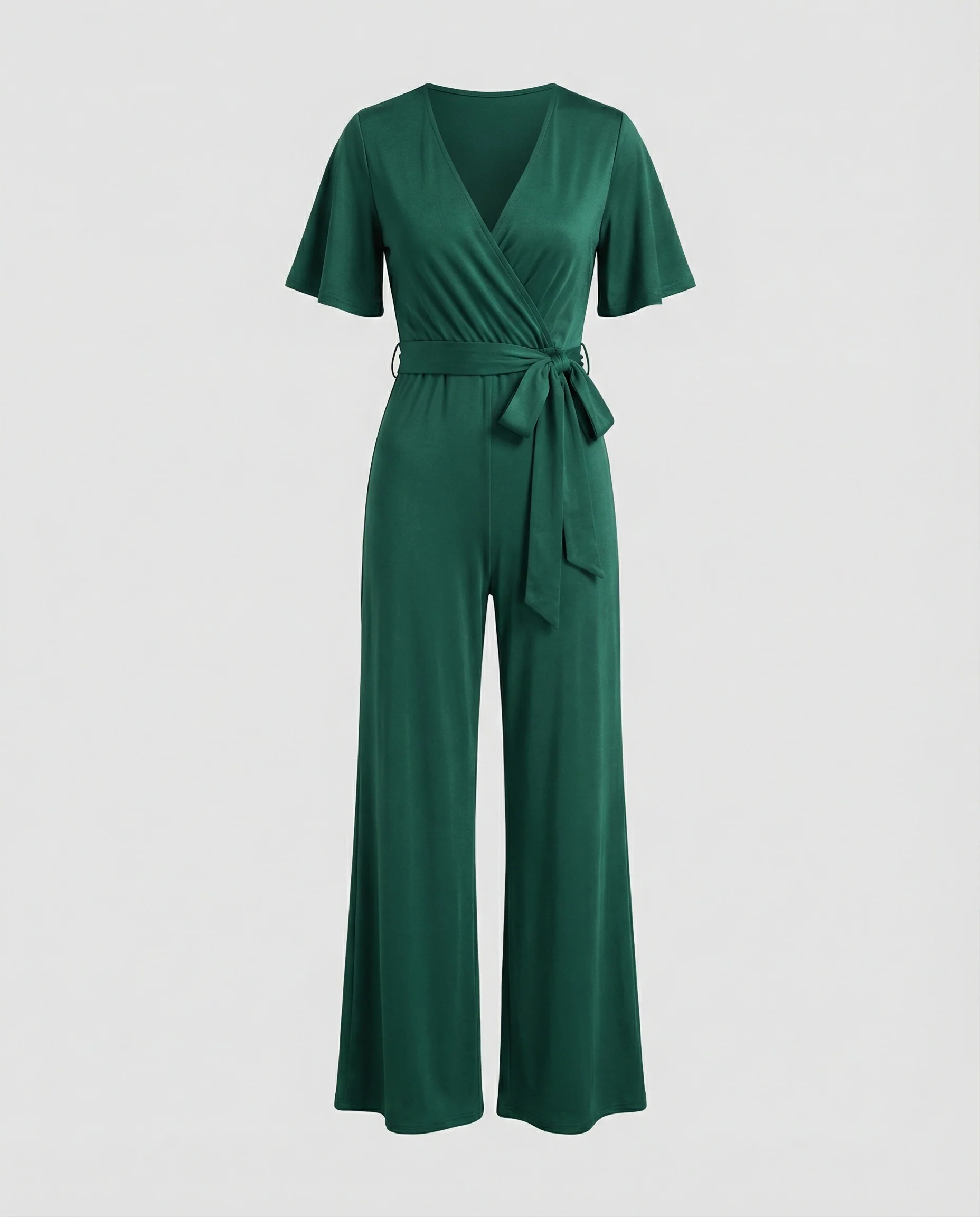Damen Jumpsuit Wickeloptik weit - Image 4