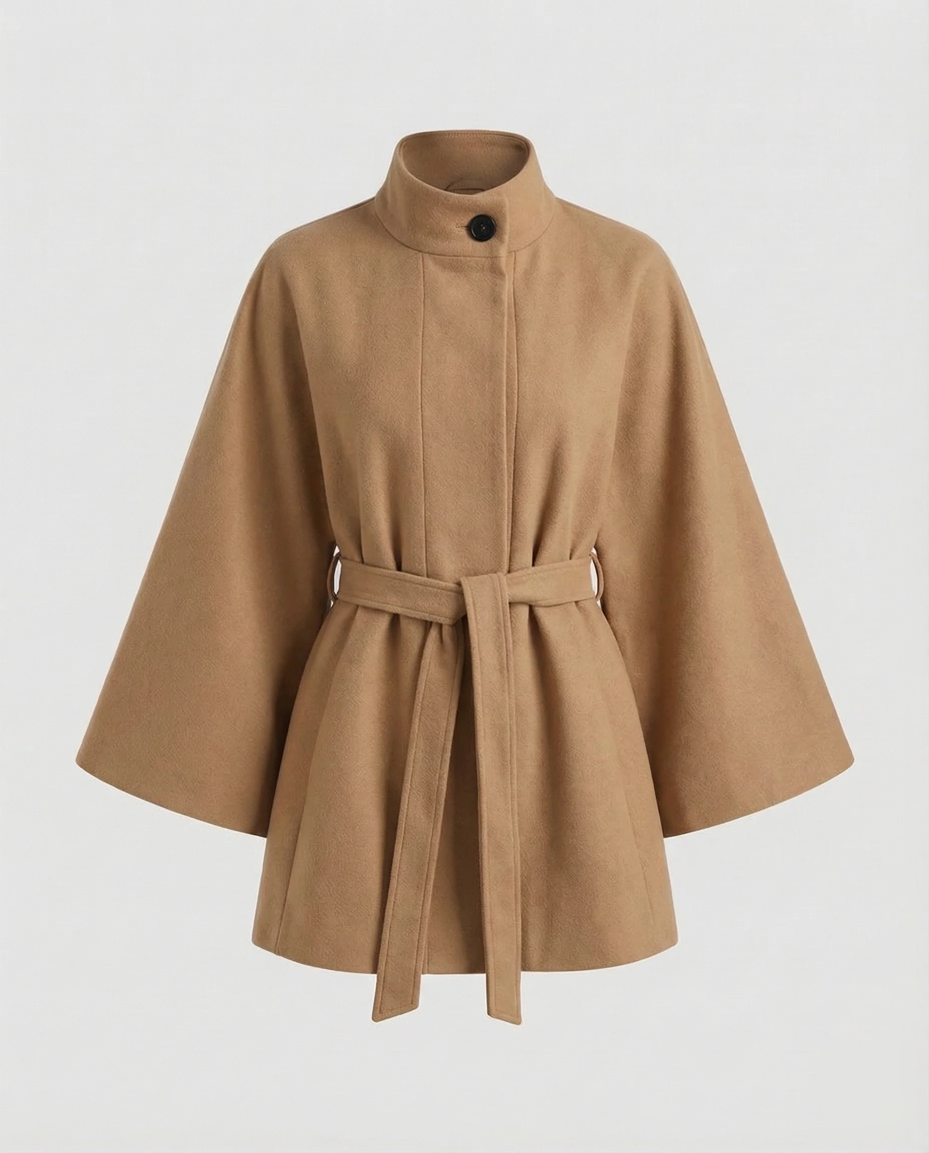 Damen Wollcape-Mantel mit Taillengürtel - Image 13