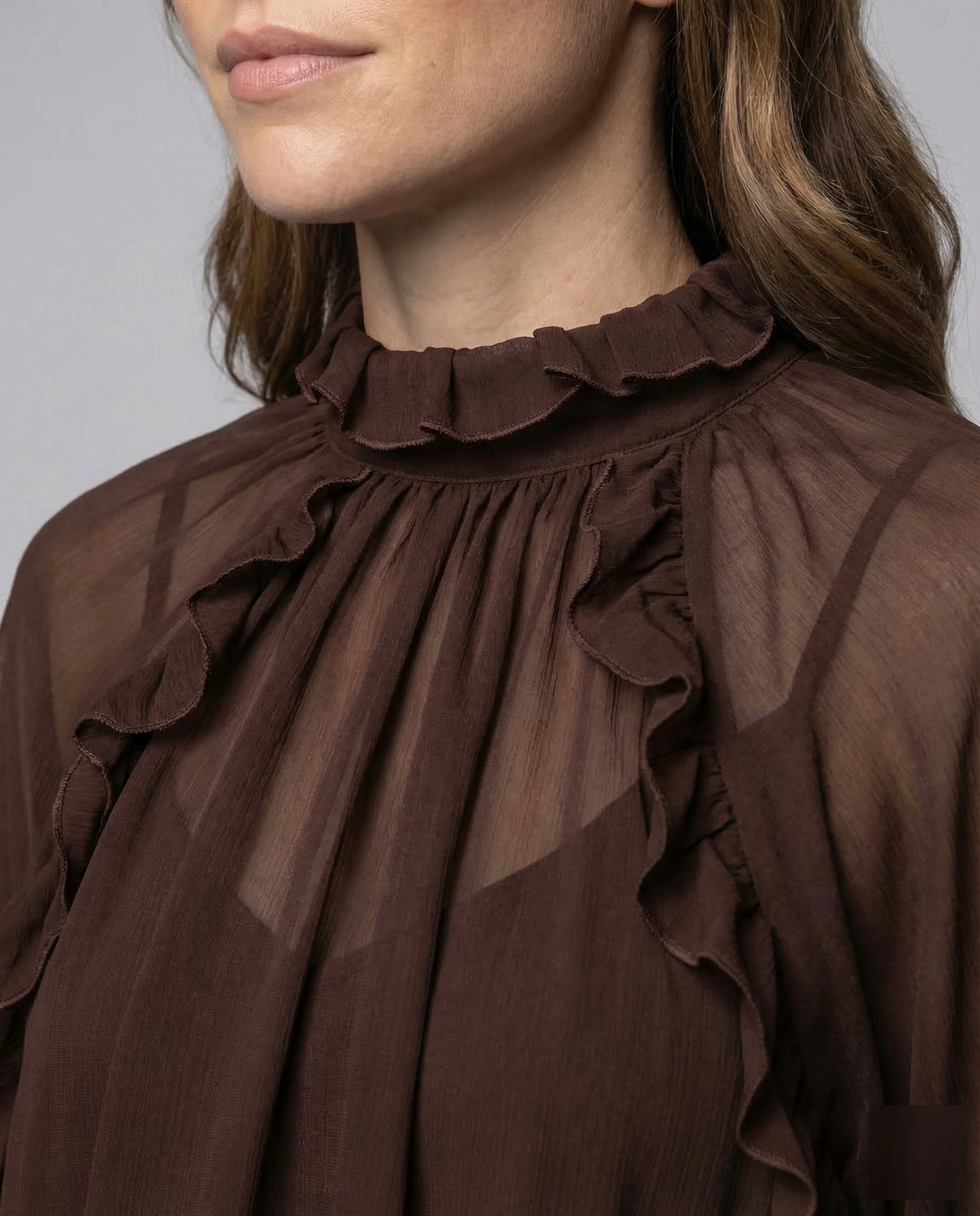Freizeitkleid Damen Chiffon Tunika - Image 3