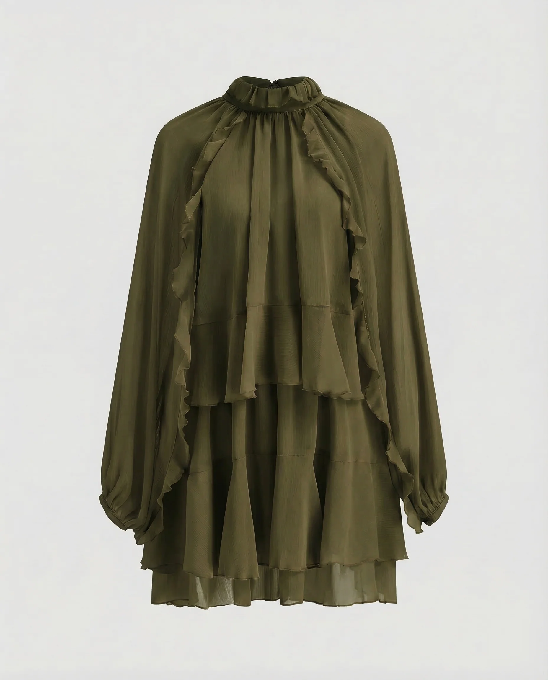 Freizeitkleid Damen Chiffon Tunika - Image 7