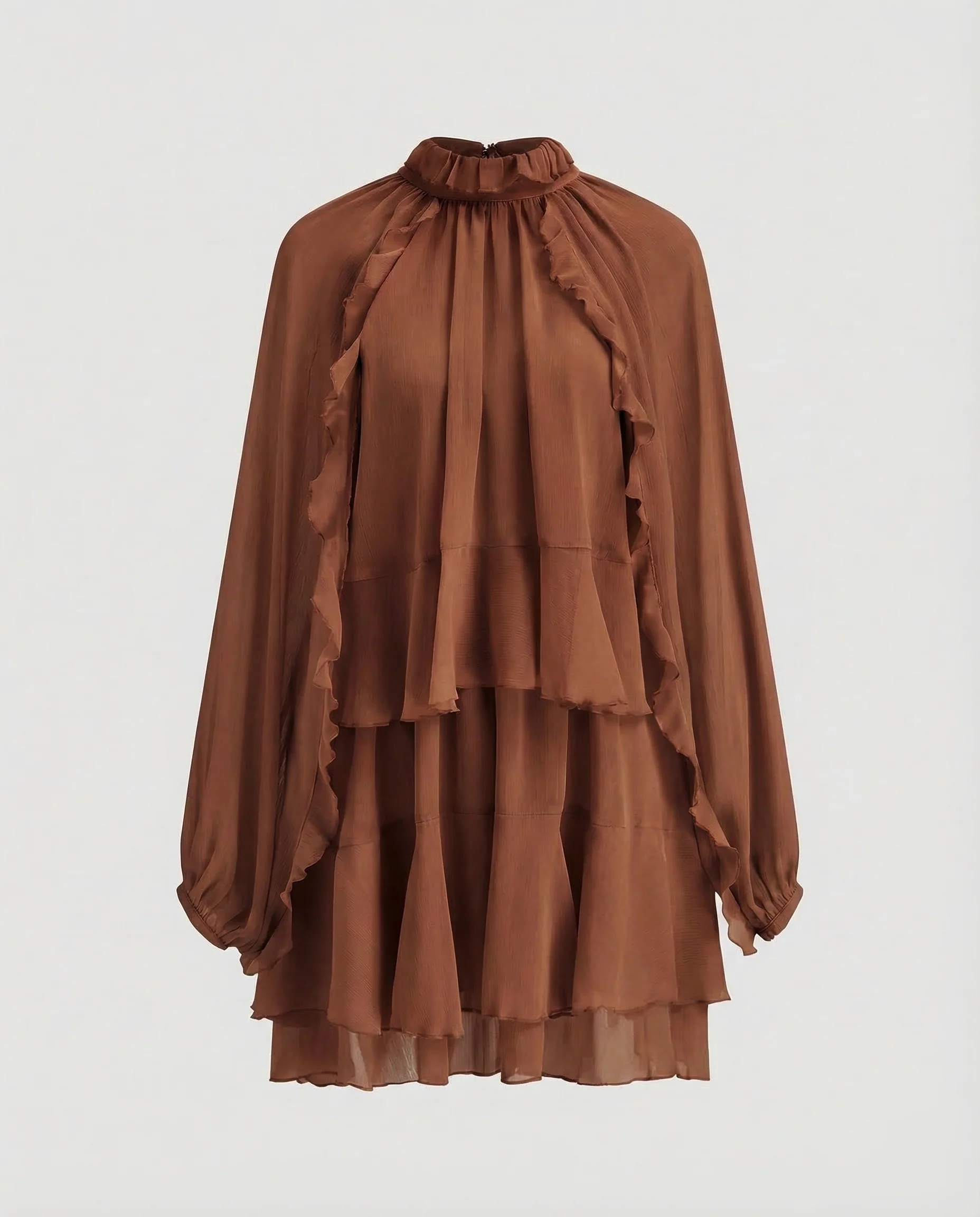 Freizeitkleid Damen Chiffon Tunika - Image 9