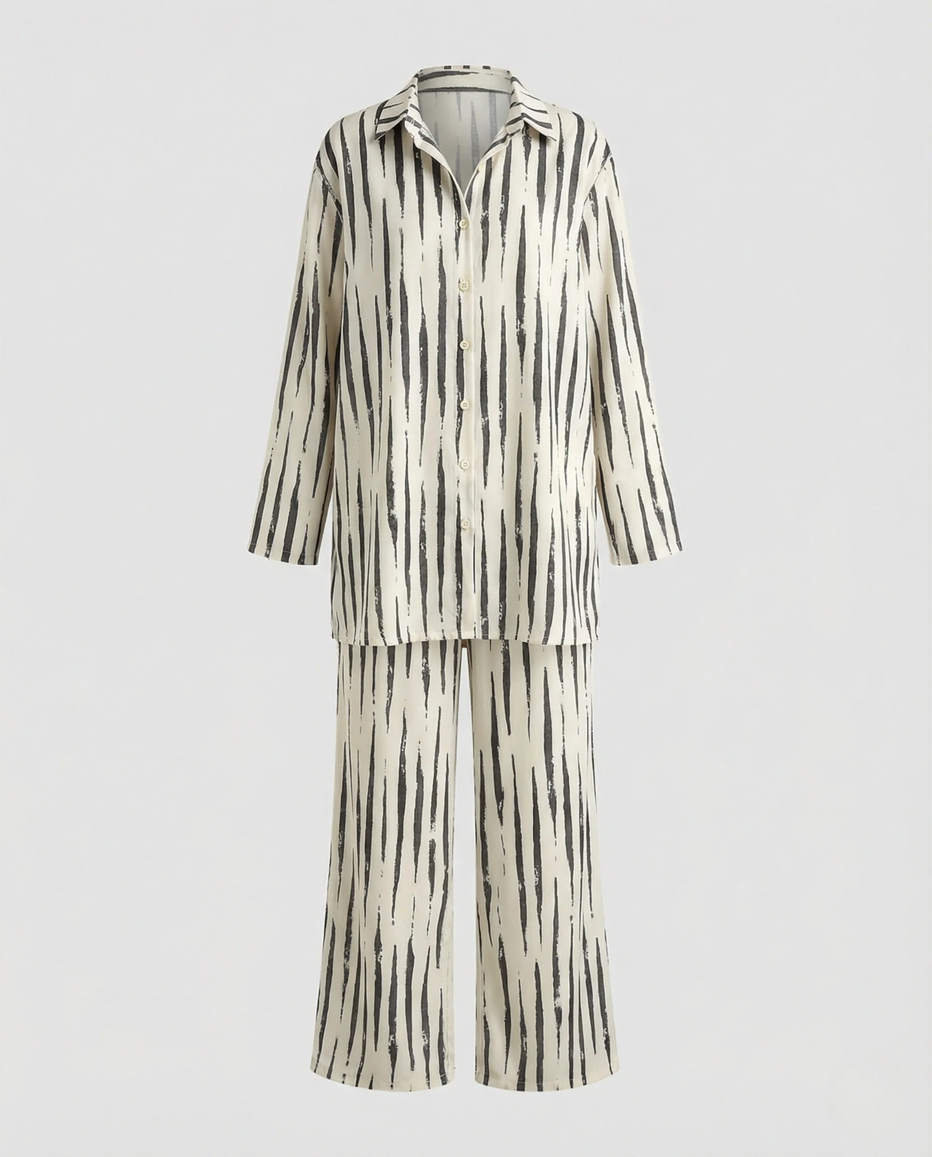 Zweiteiler Damen Zebra Print Palazzo - Image 4