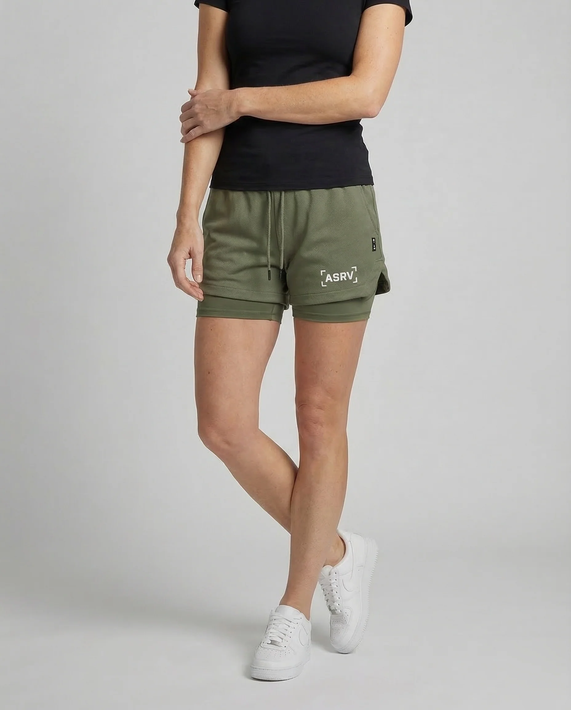 Damen Laufshorts 2in1 Mesh - Image 2