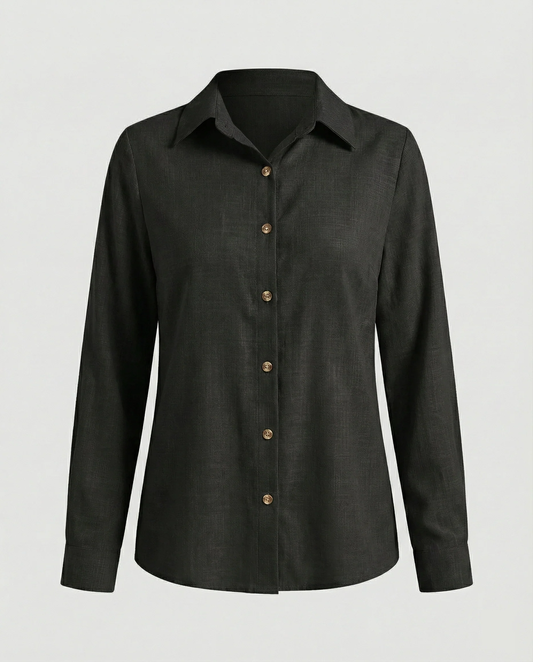 Zweifarbige Hemdbluse Jeansoptik Damen - Image 17
