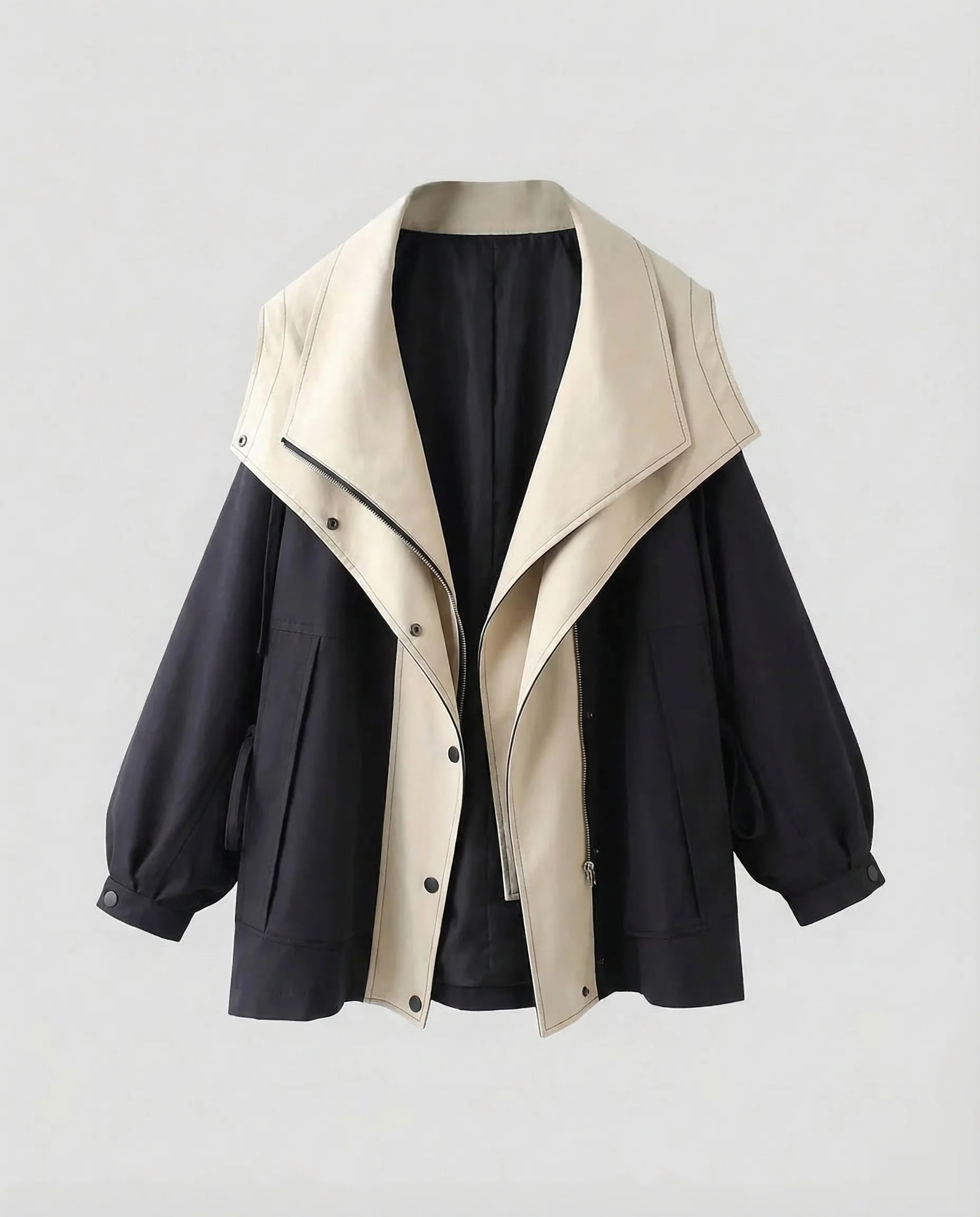 Damen Zweilagige Utilityjacke Wendekragen - Image 7