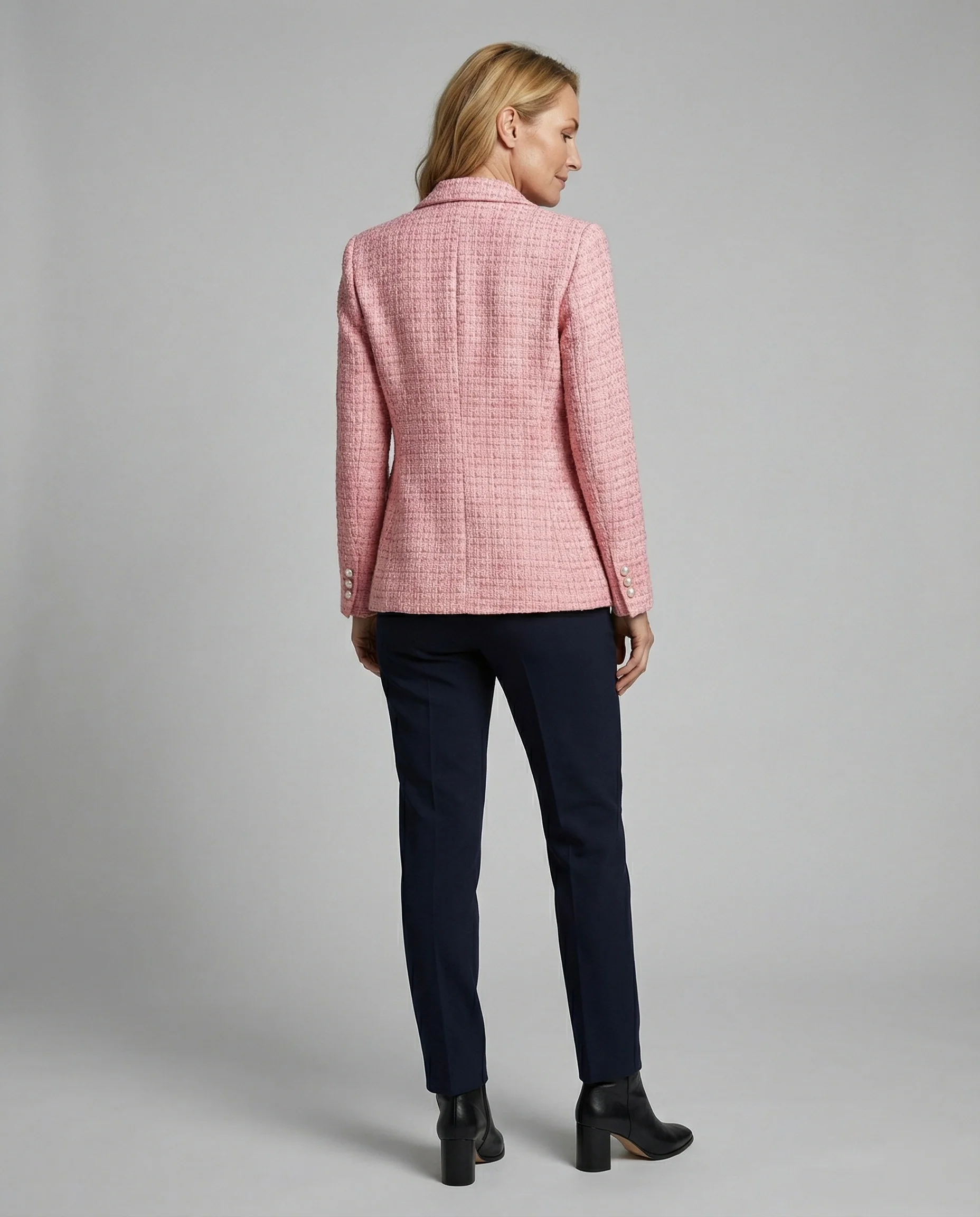 Damen Blazer Tweed Perlen - Image 3