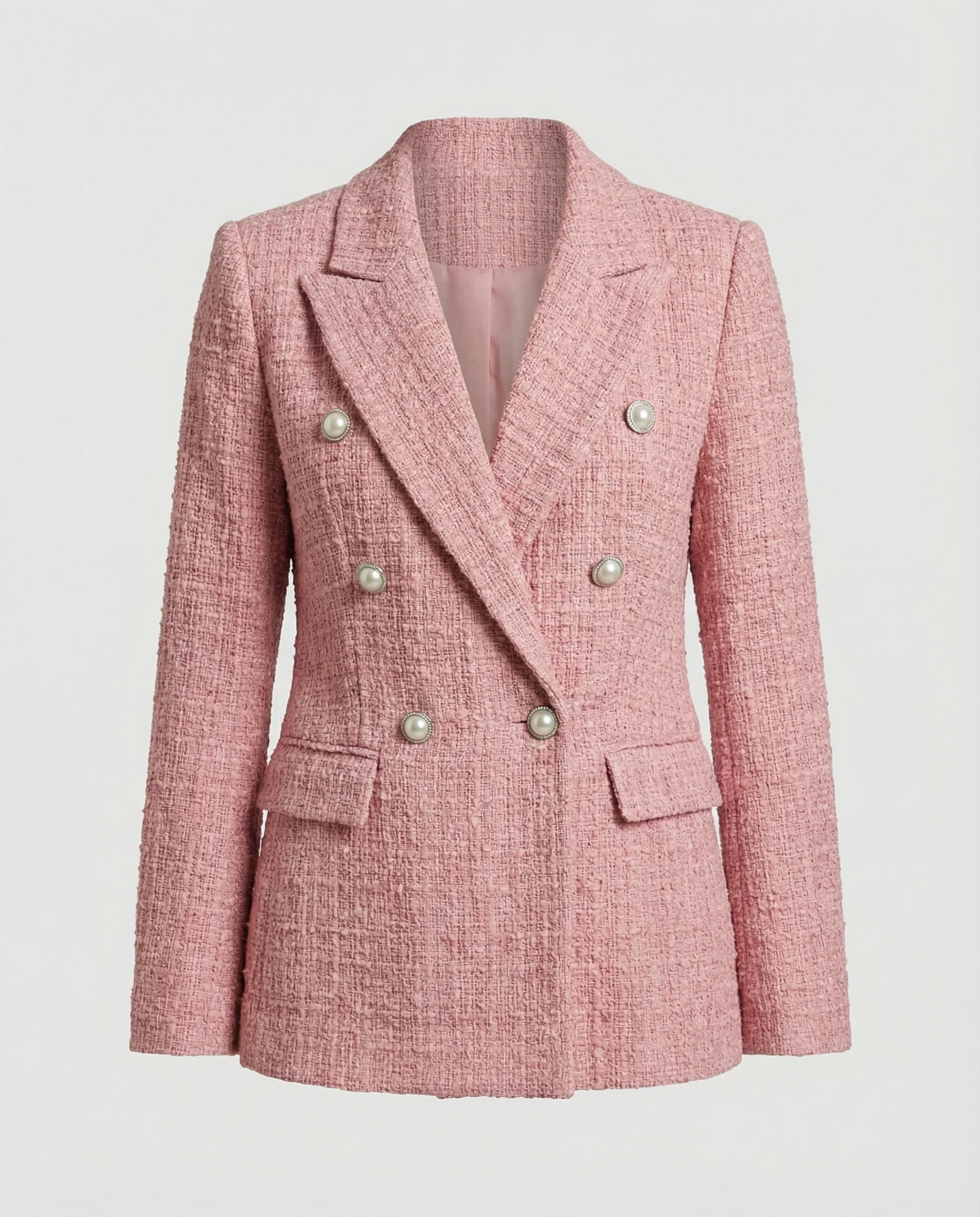 Damen Blazer Tweed Perlen - Image 5
