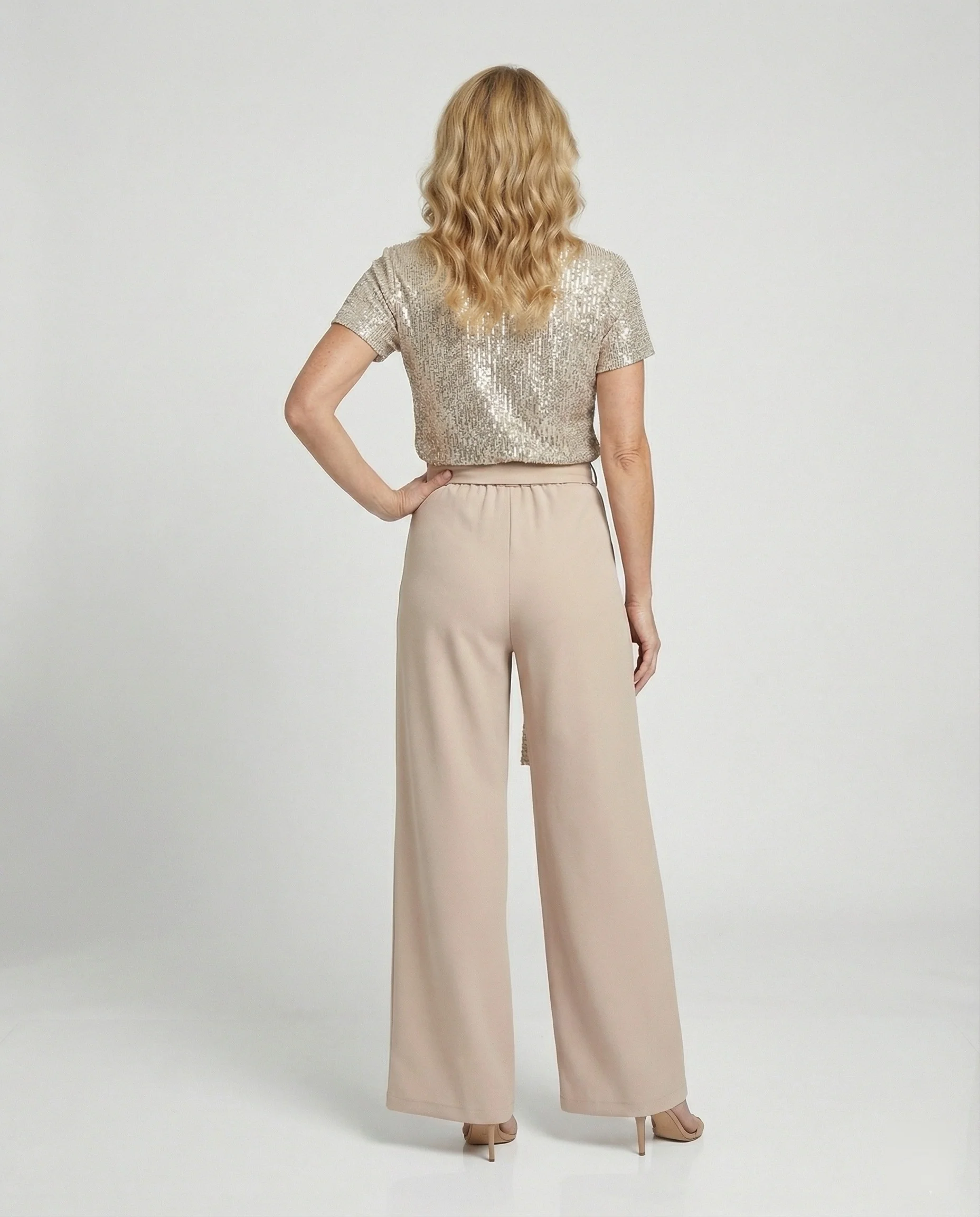 Damen Zweiteiler Set Pailletten elegant - Image 3