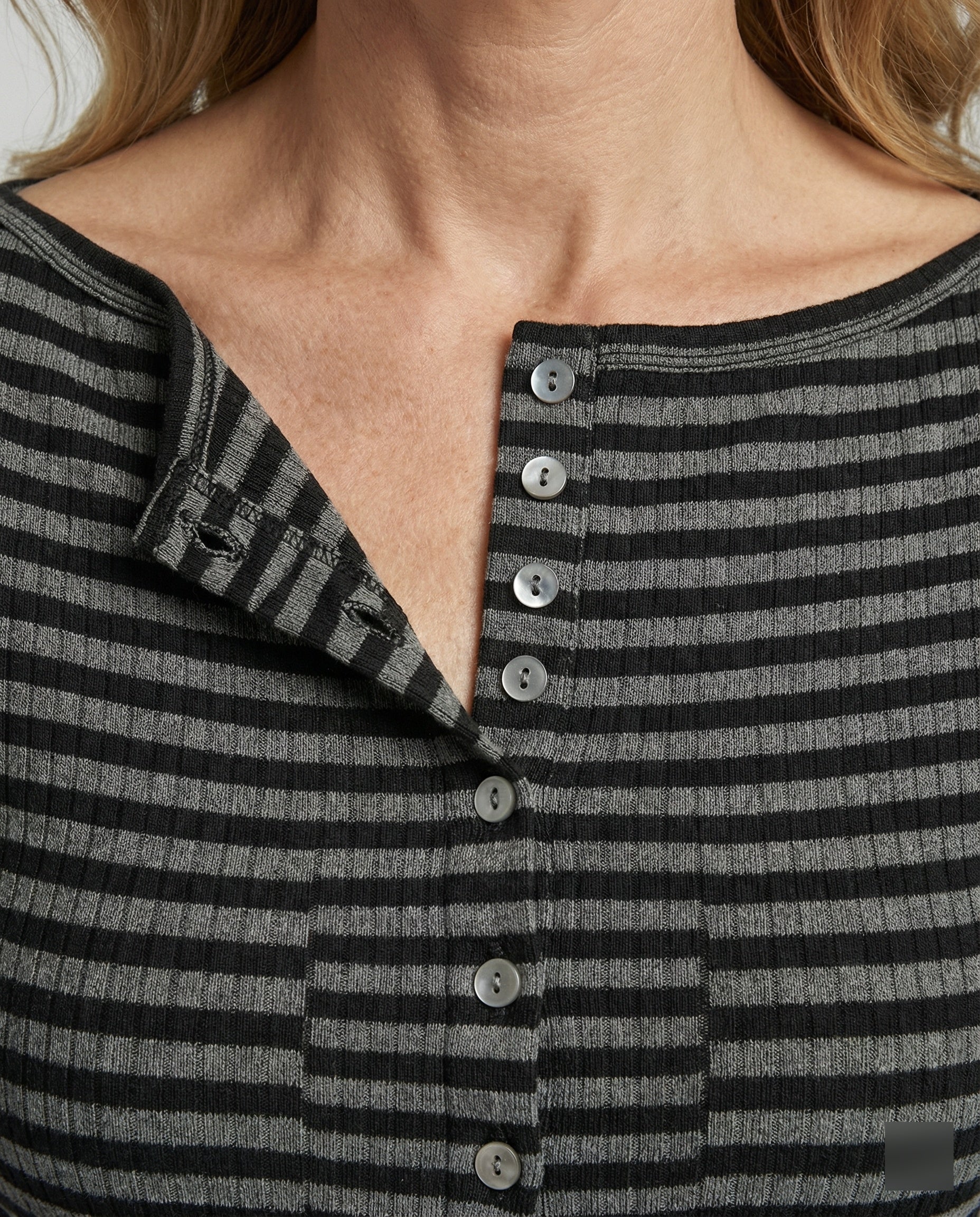Damen Zweiteiler Set gestreift Jersey - Image 4