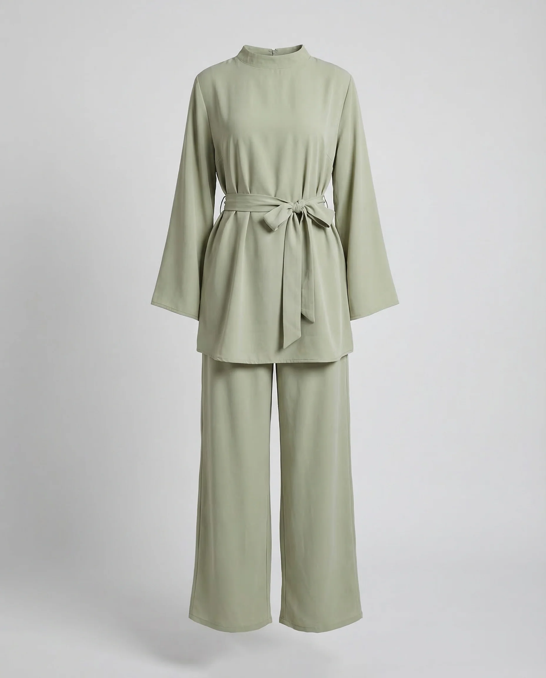 Damen Set Tunika Palazzo Hose - Image 4
